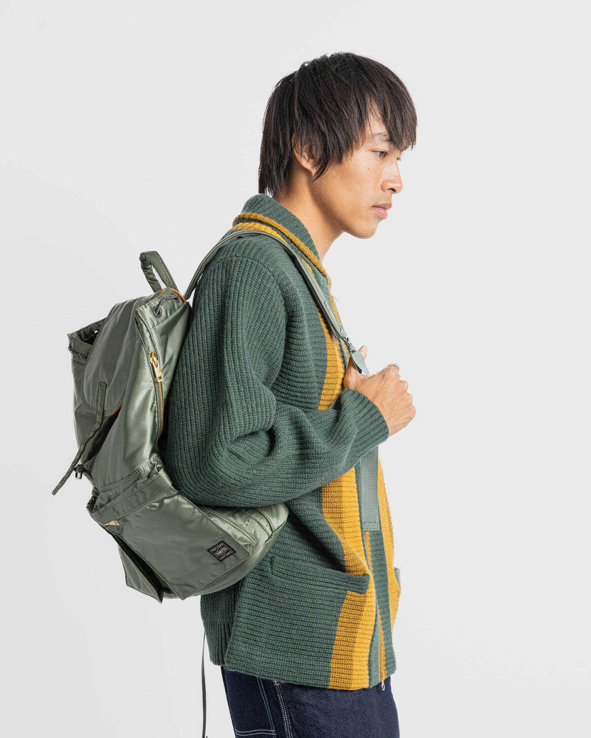 Beams+ Full Zip Shawl Collar Knit - Image 5