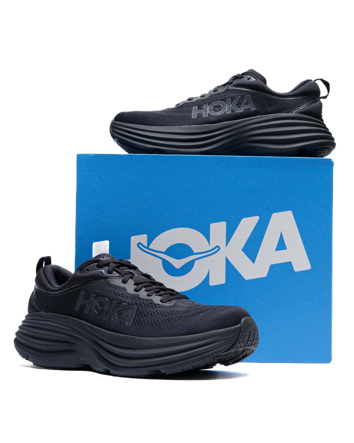 HOKA - Bondi 8 - Electric Aqua/ Black - Men's [1123202 EQB] - Image 6