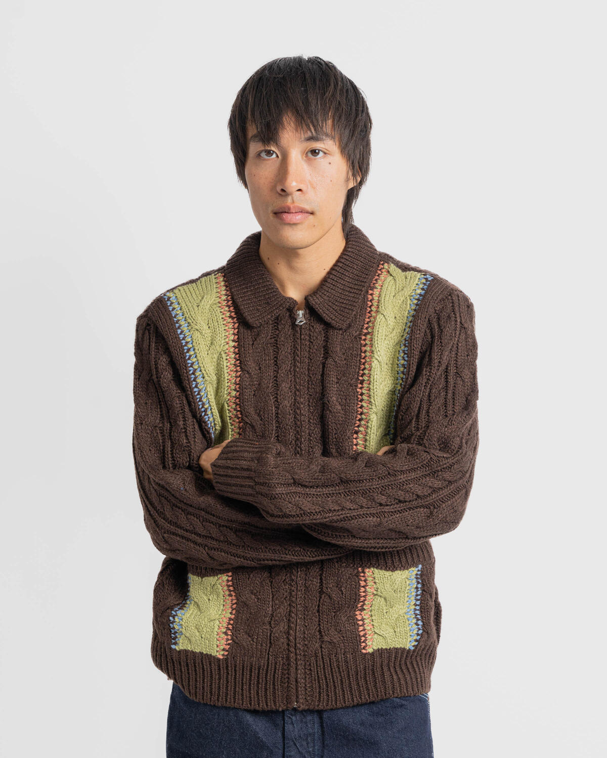 Obey Ezra zip up cardigan - Image 4