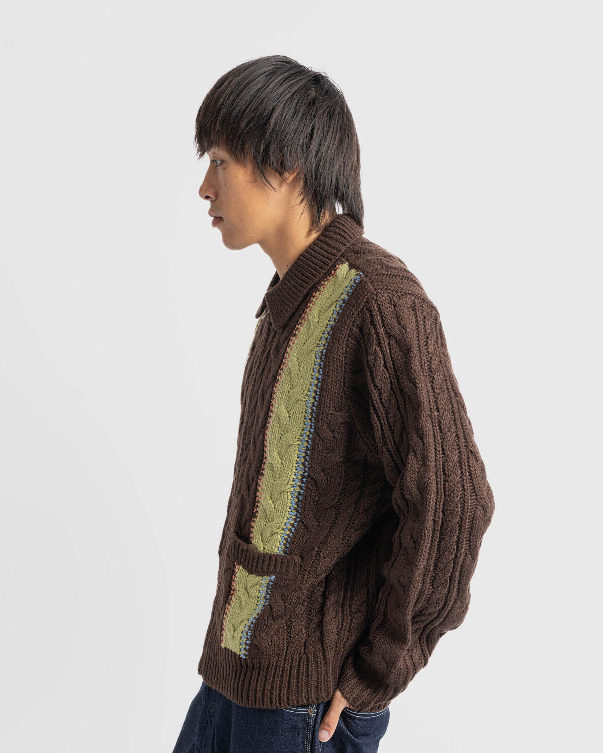 Obey Ezra zip up cardigan - Image 5