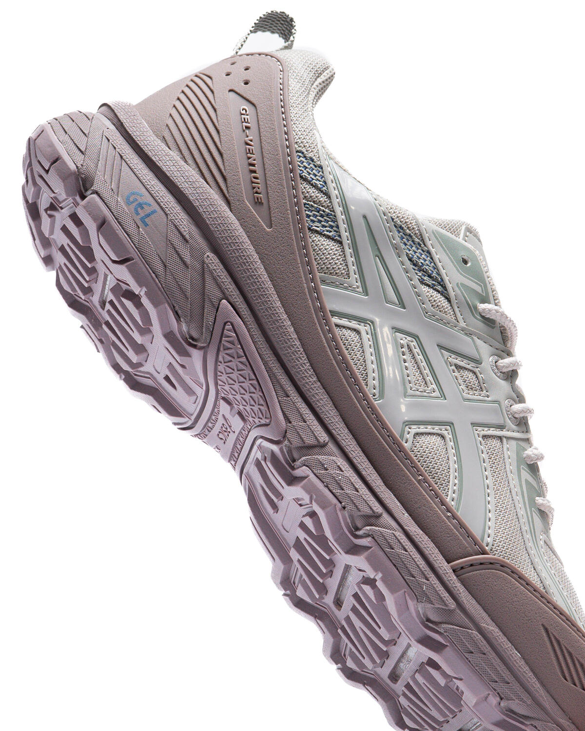ASICS Shoes Mens 11.5 Gel-Venture 6 Grey Red Lace-Up Trail Running Sneakers Mesh Asics GEL-VENTURE 8 Men main image 2
