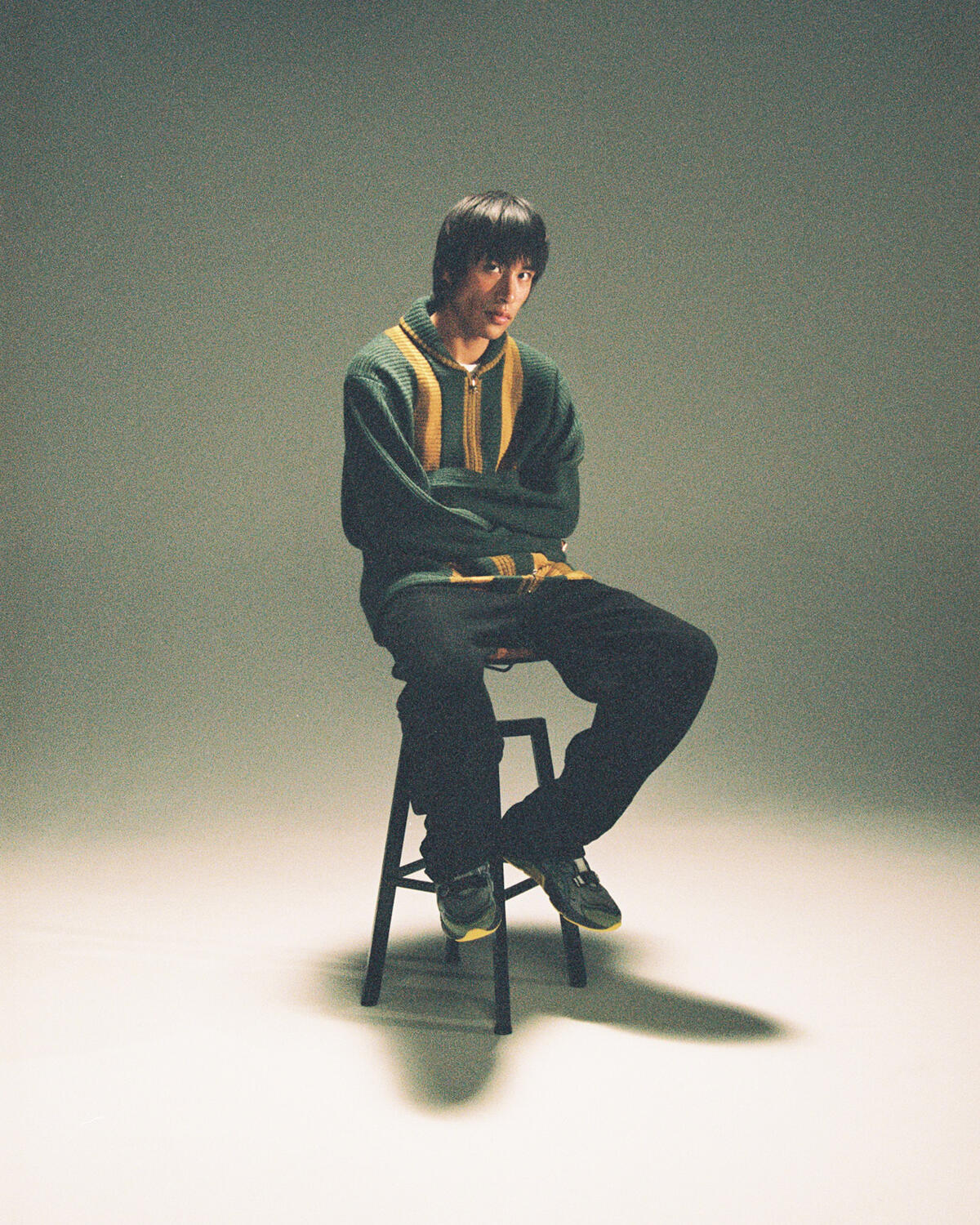 Beams+ Full Zip Shawl Collar Knit - Image 7