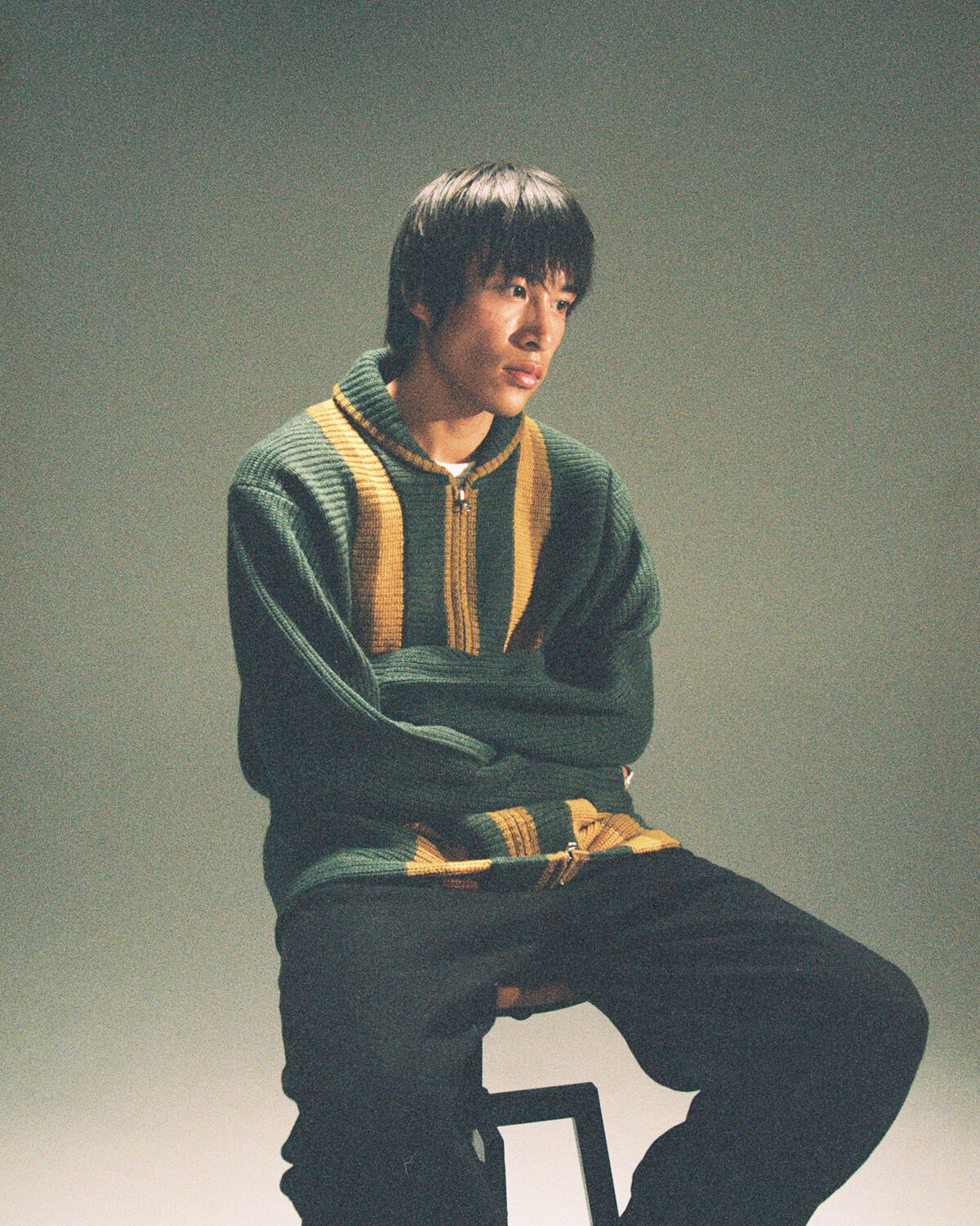 Beams+ Full Zip Shawl Collar Knit - Image 8