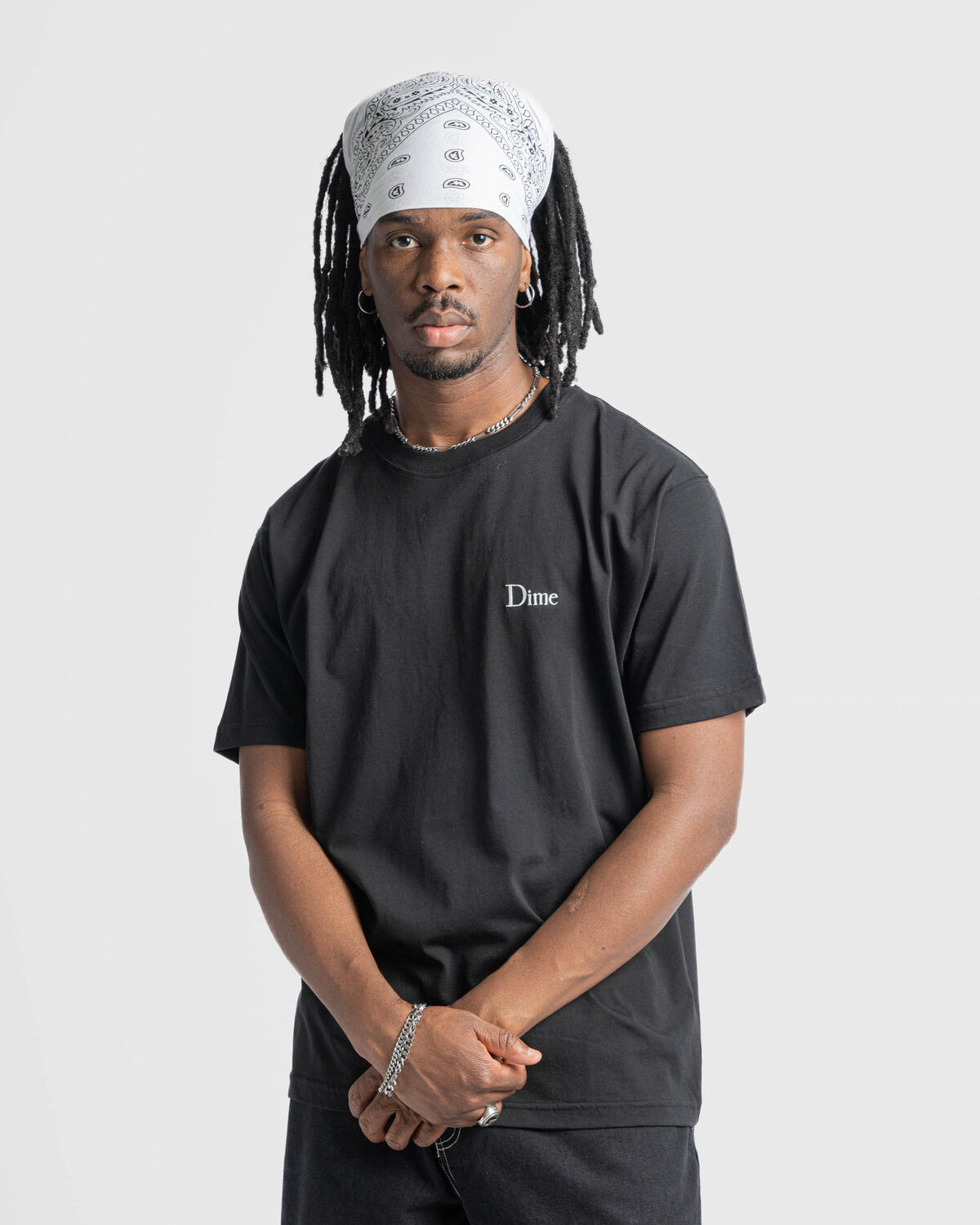Dime Classic Small Logo T-Shirt | DIMEFA2414BLK | AFEW STORE