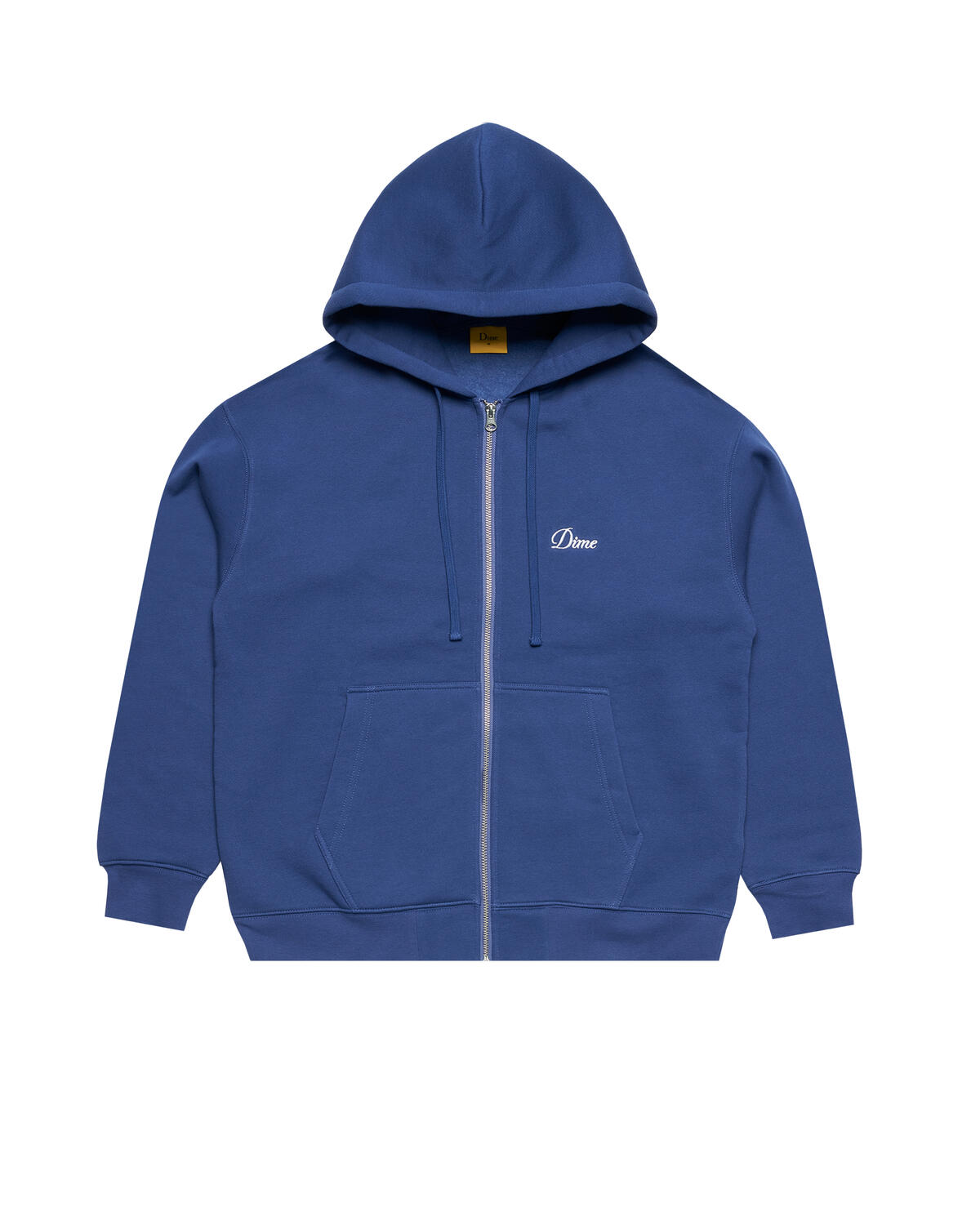 Dime Cursive Zip Hoodie | DIMEFA2425BLU | AFEW STORE