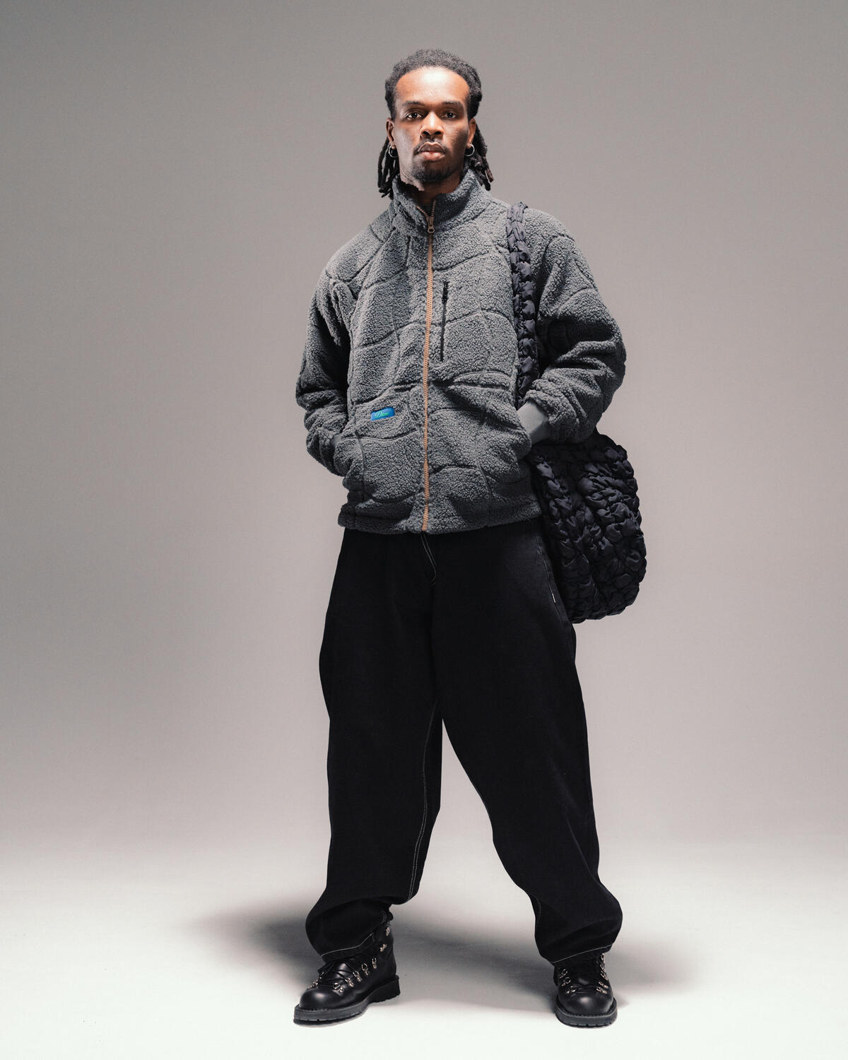 Dime Coverstitch Sherpa Fleece | DIMEFA245CHA | AFEW STORE
