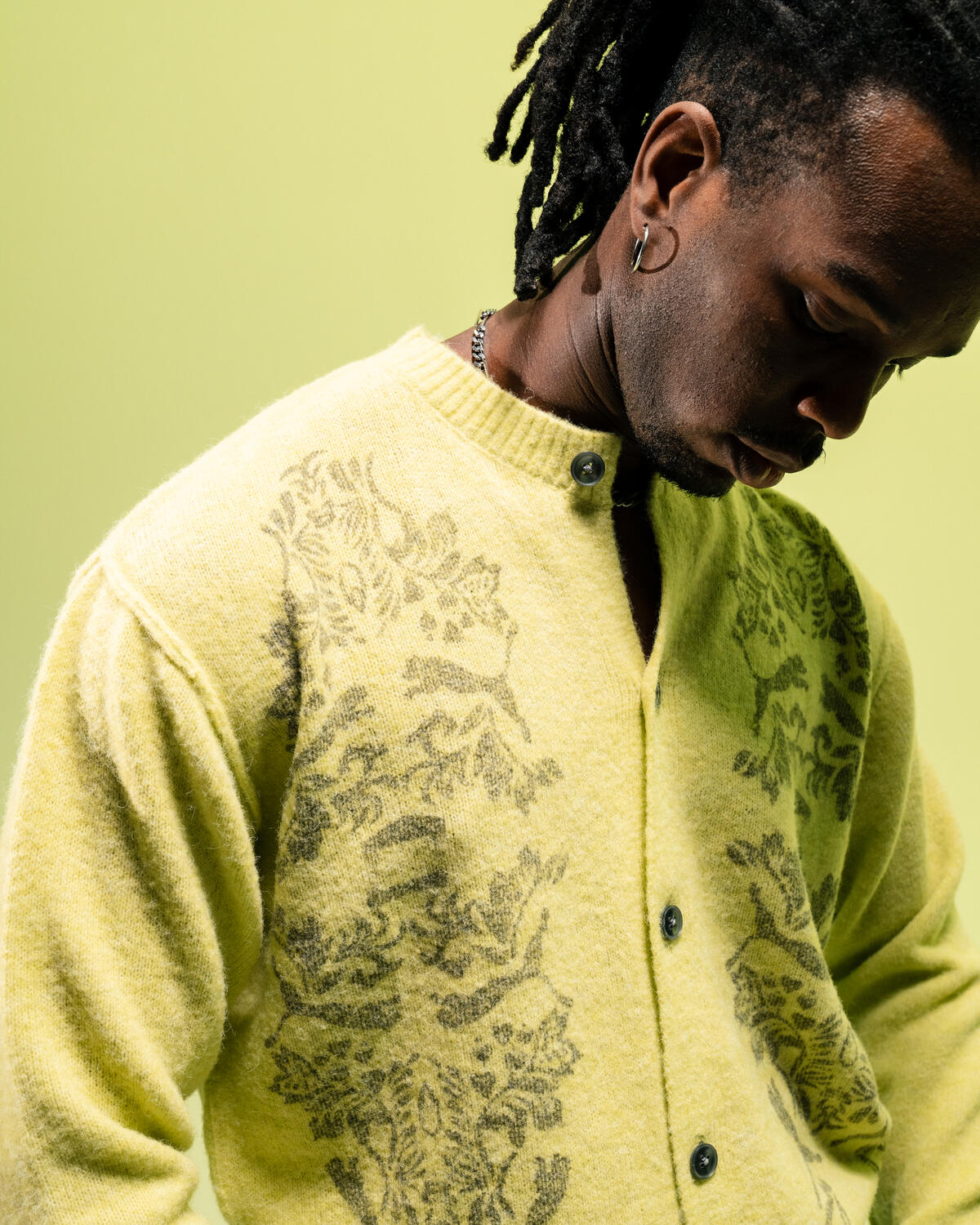 PUMA Aries Print Cardigan 'Lime Sheen' - Image 12