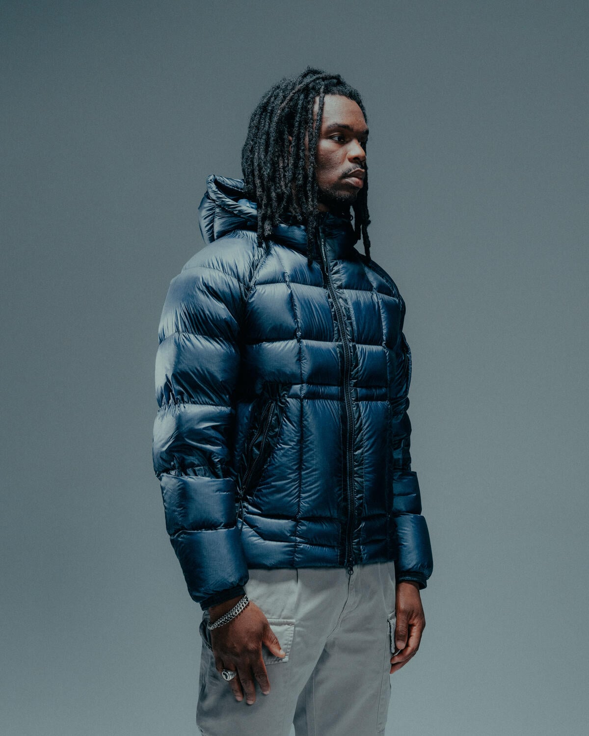 C.P. Company OUTERWEAR MEDIUM JACKET IN DD SHELL 