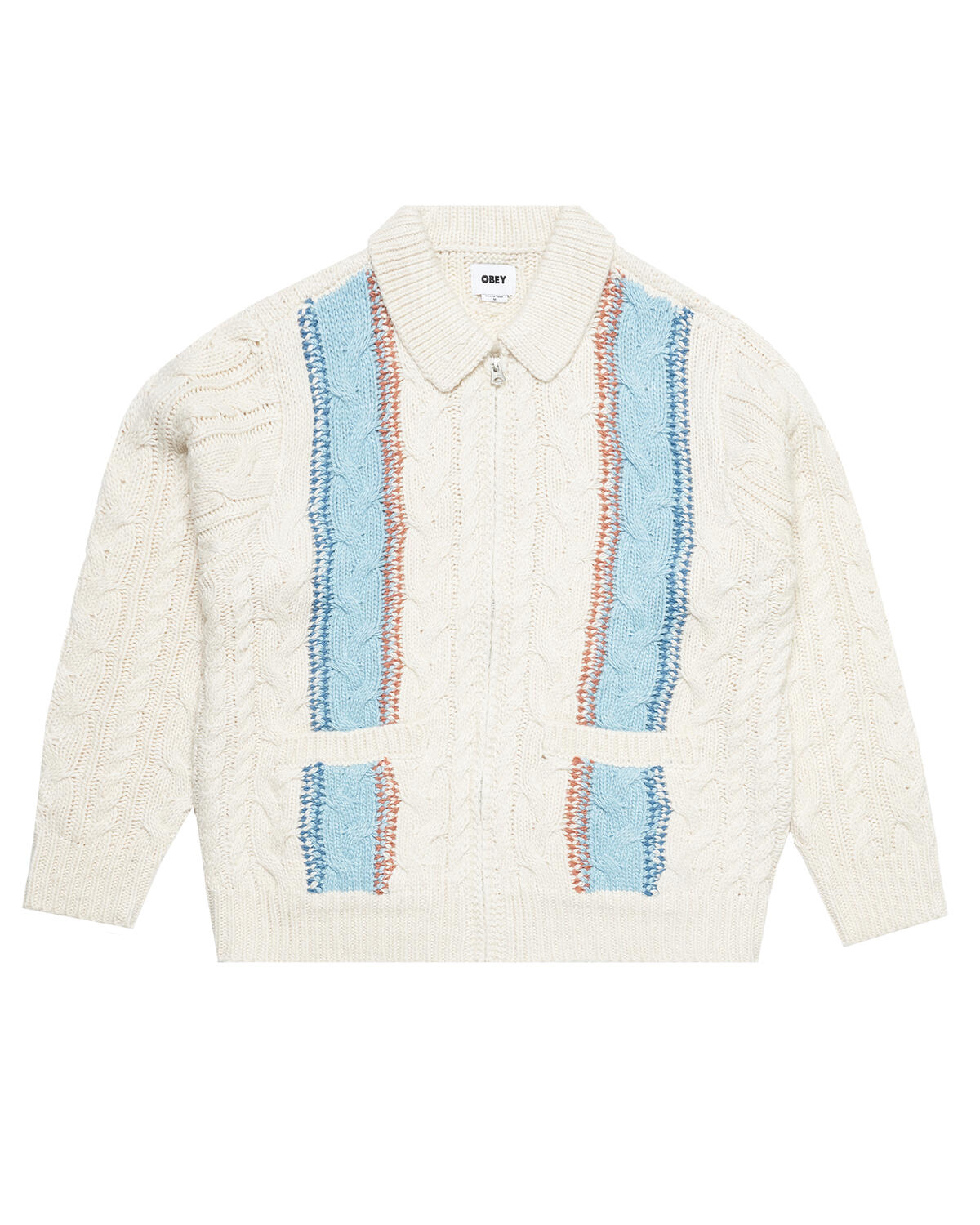 Obey Ezra zip up cardigan - Image 2