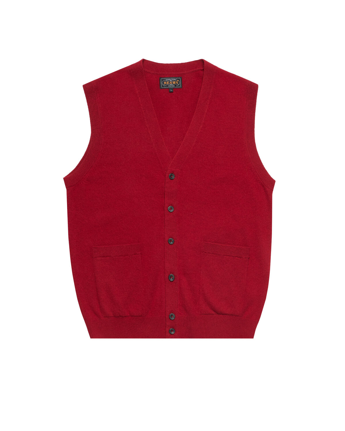 Beamsplus Button Knit Vest Solid - Image 2