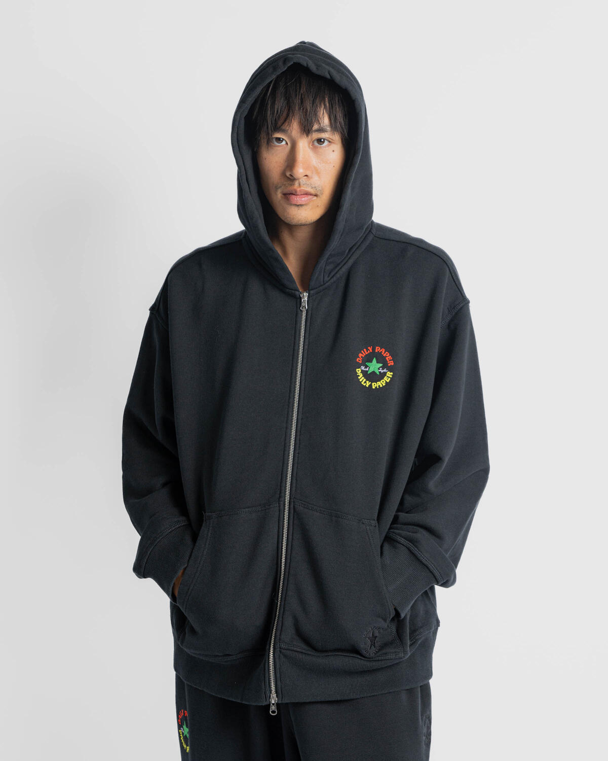 Converse Daily Paper Zip Up Hoodie - Image 4