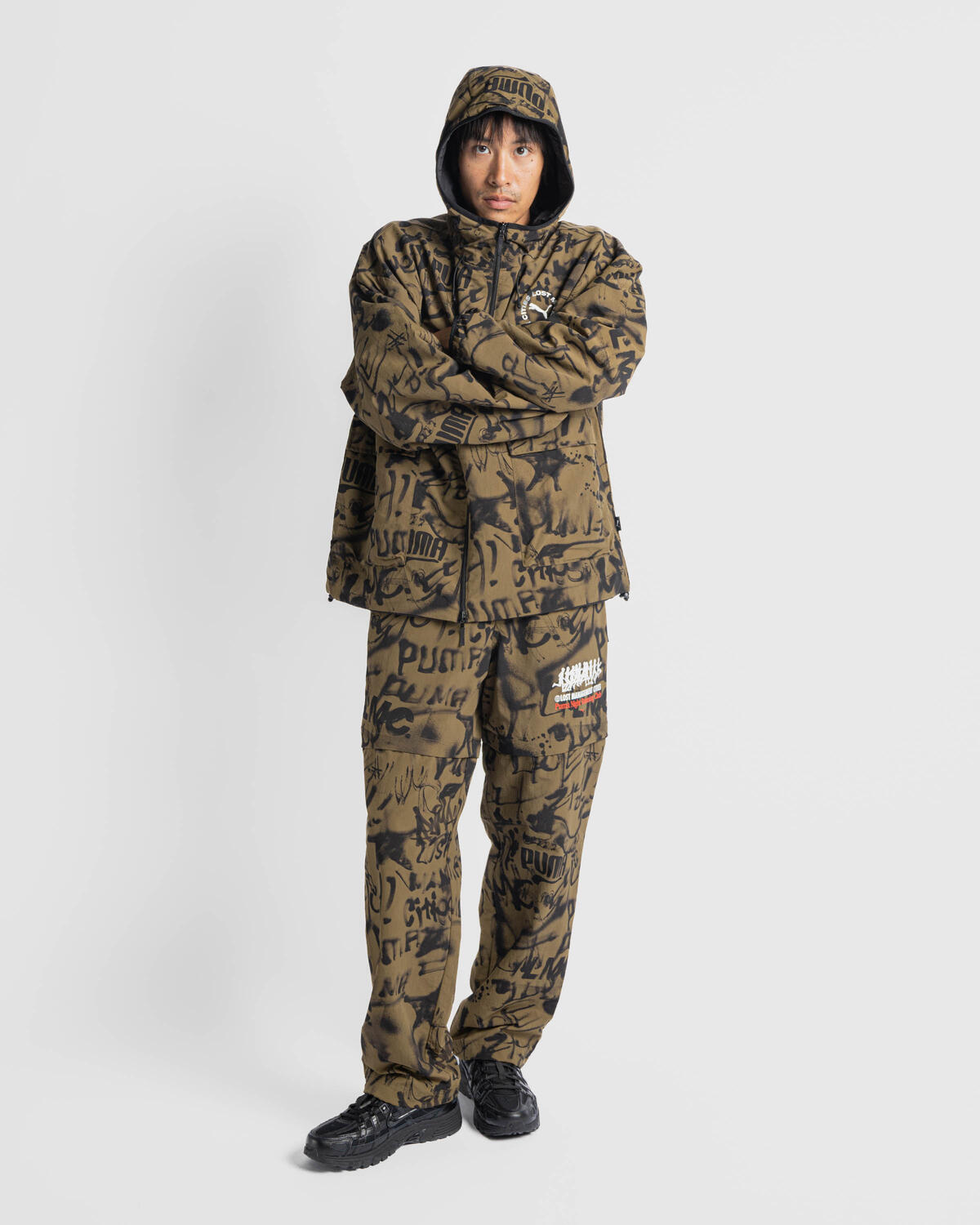 Puma x Lost Management Cities All x LMC AOP Pants - Green - Image 14