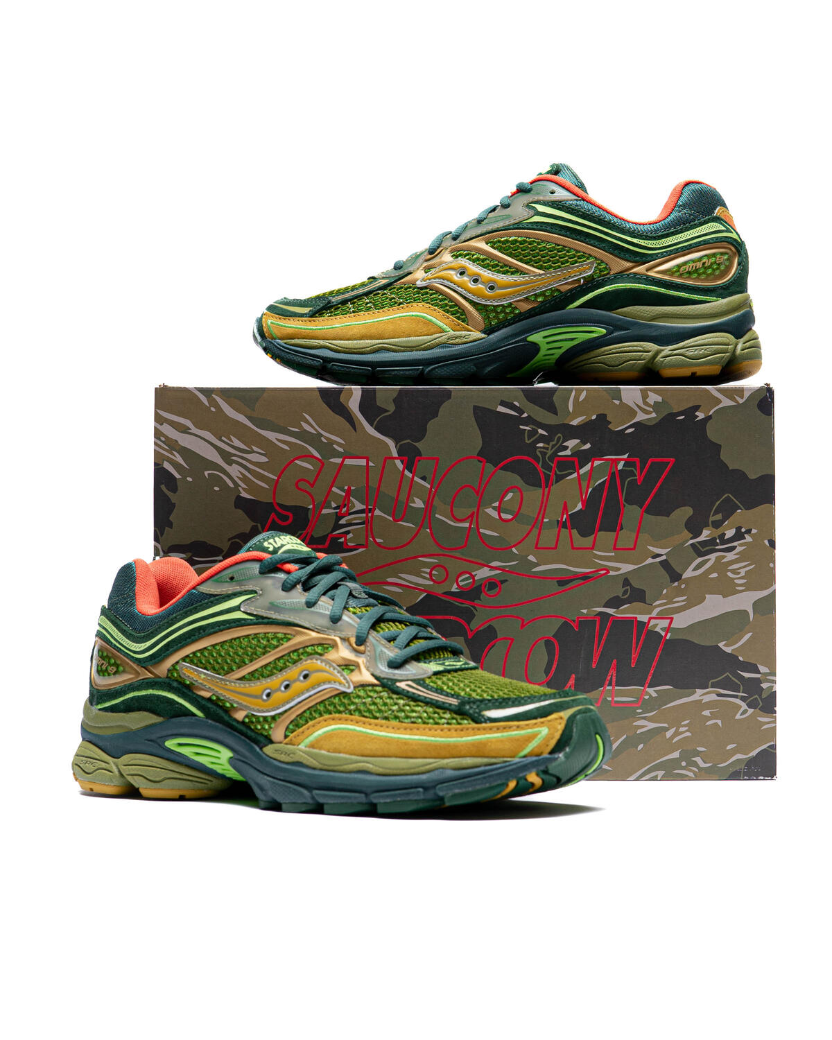 Saucony x Starcow Progrid OMNI 9 x Starcow GRID OMNI 9 Green/Orange - Image 24