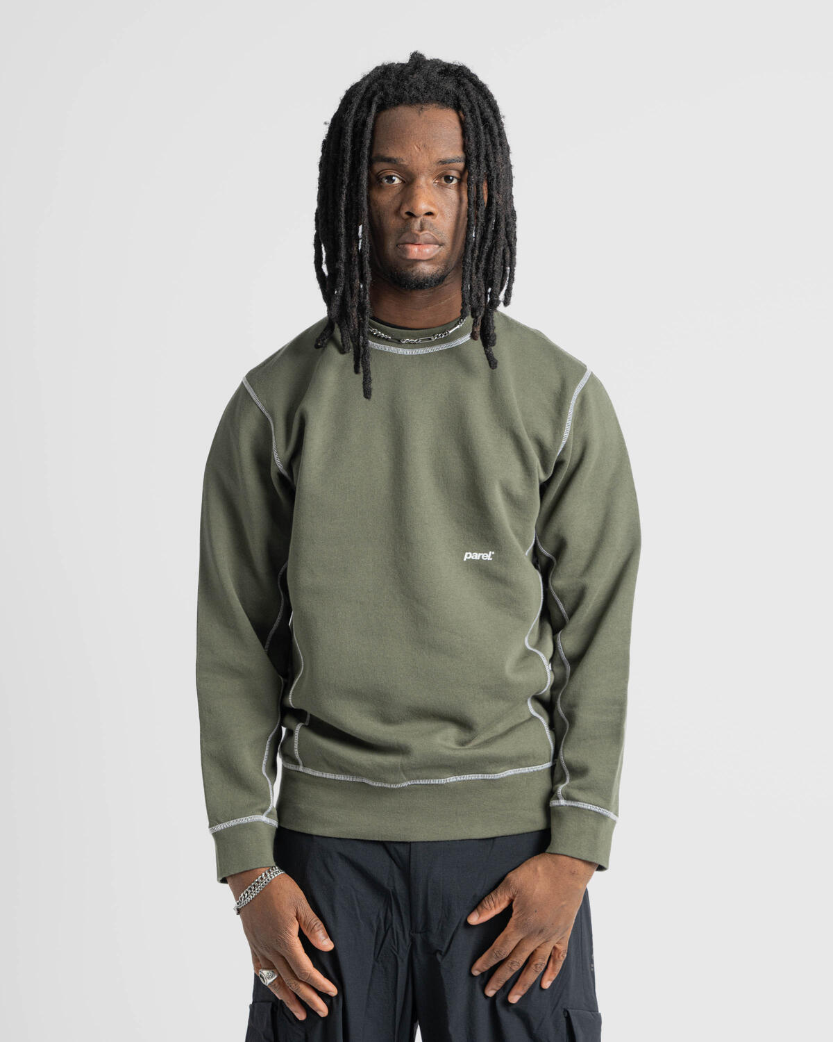 Parel Studios Contrast Crewneck | parel-070-agn | AFEW STORE 