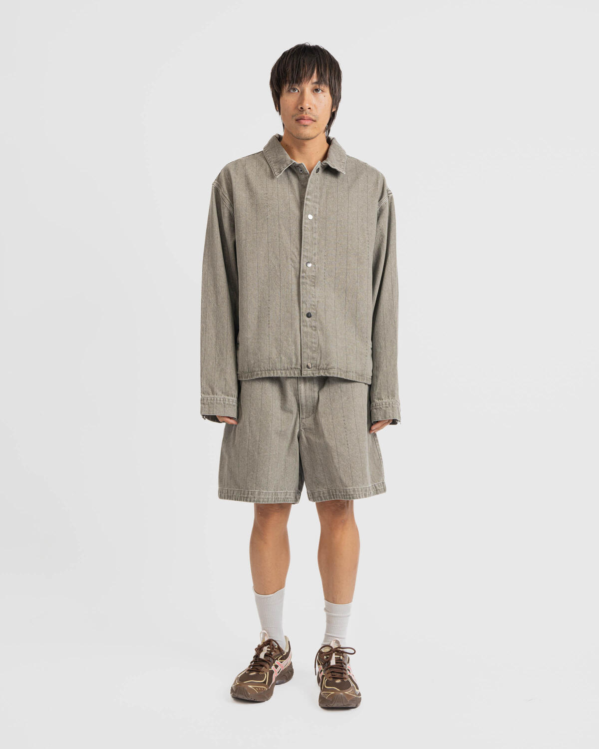 Jordan Brand A Ma Maniére Denim Jacket Grey - Image 3