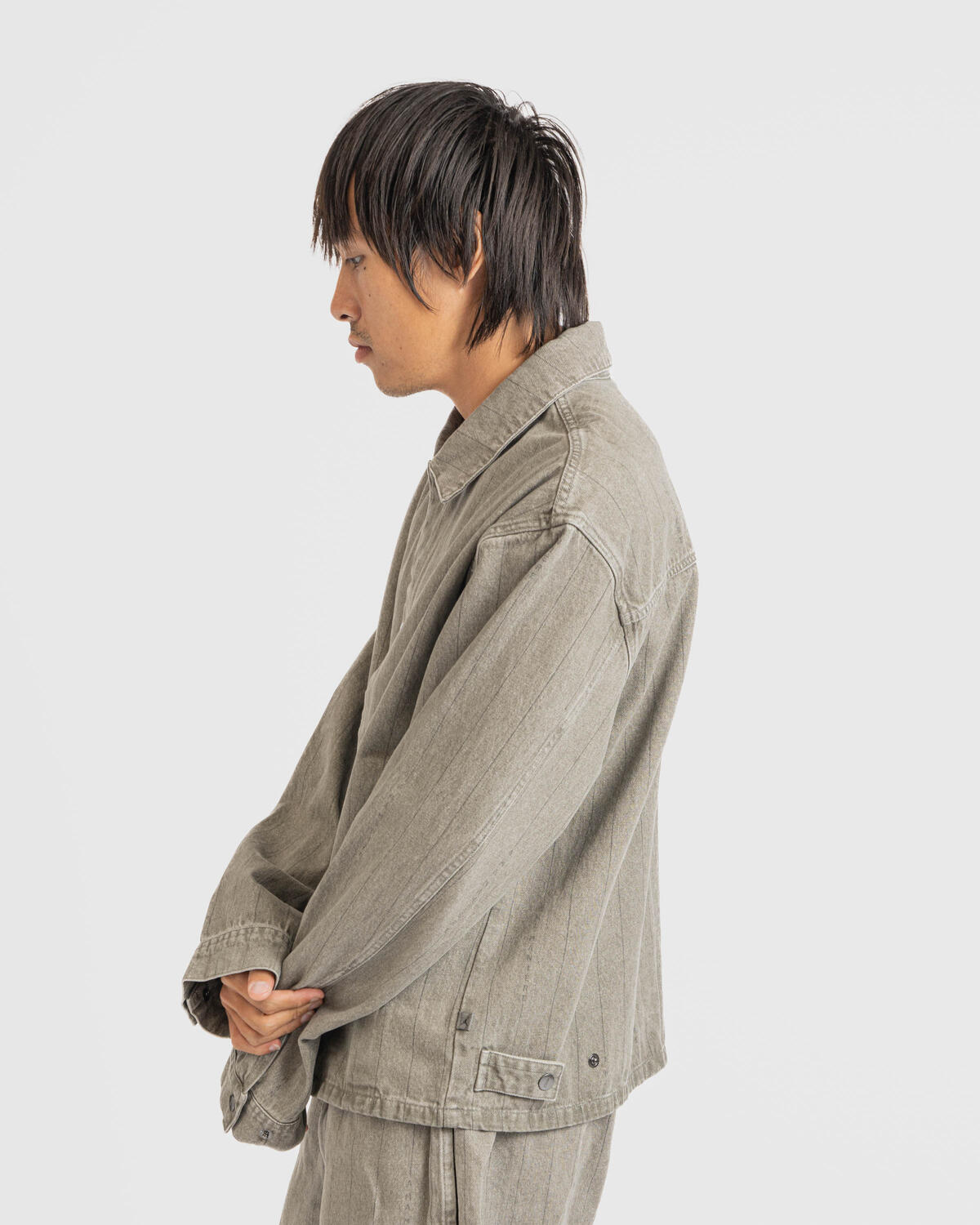 Jordan Brand A Ma Maniére Denim Jacket Grey - Image 5