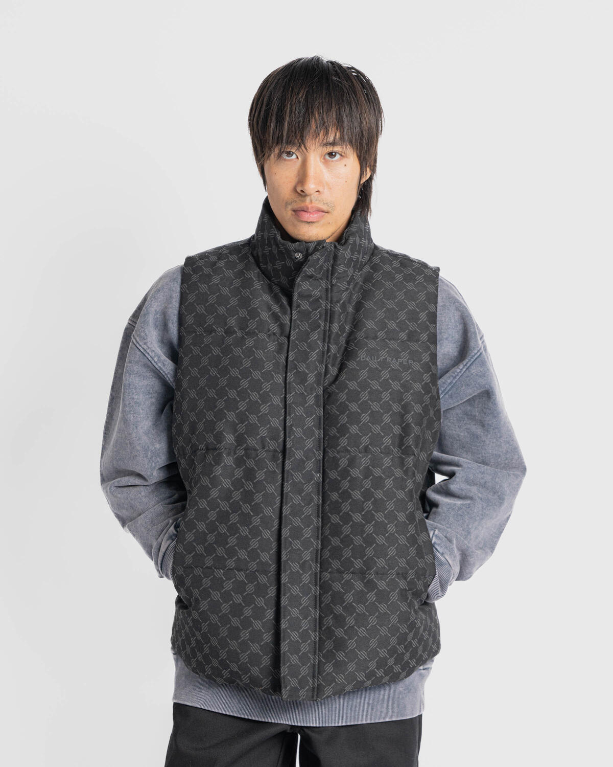 Daily Paper Pondo Cotton Monogram Bodywarmer - Image 4