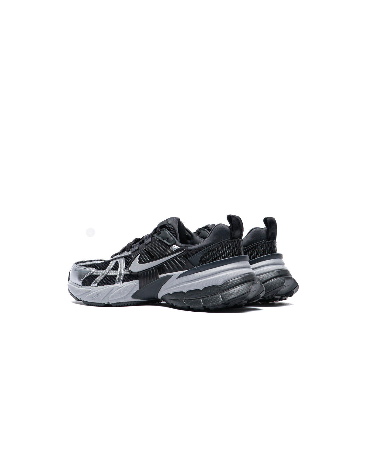 Nike V2K Run Women's Shoes Black Metallic Silver - Image 29