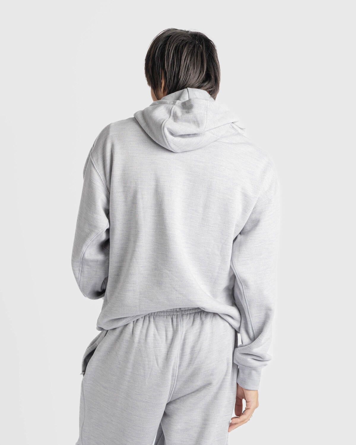 Nike Wool Classics Hoodie Matte Silver/Heather Grey - Image 14