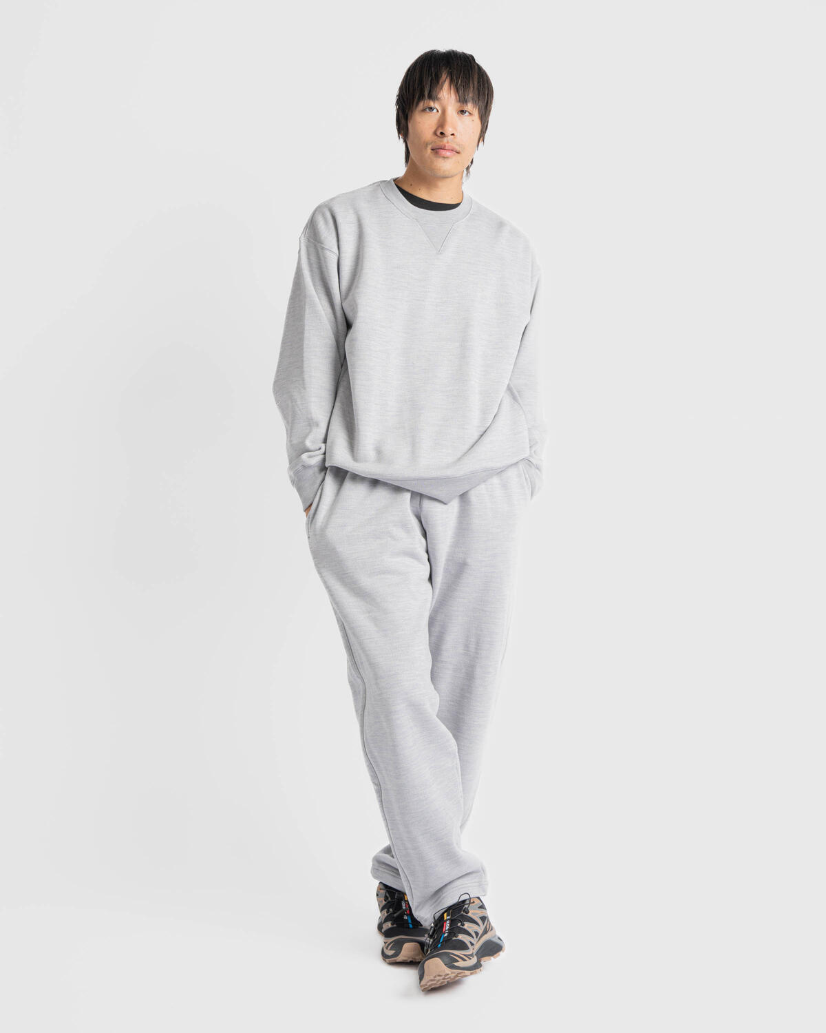 Nike Wool Classics Crew Matte Silver/Heather Grey - Image 12