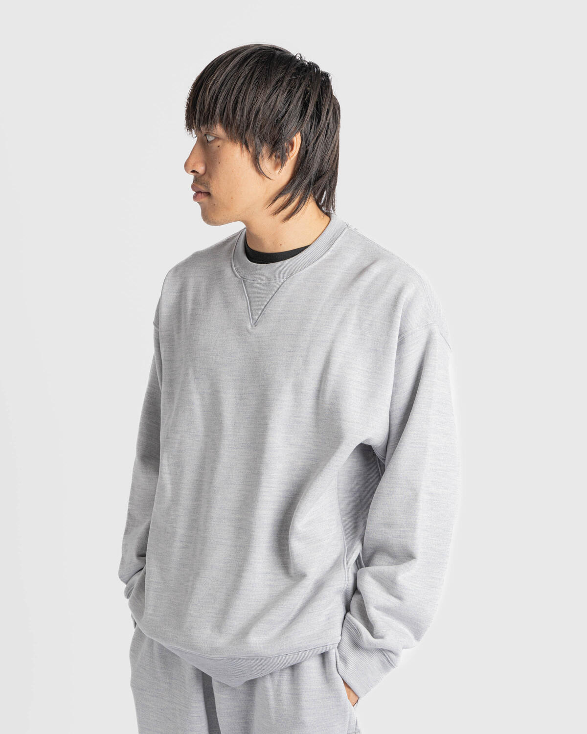 Nike Wool Classics Crew Matte Silver/Heather Grey - Image 13