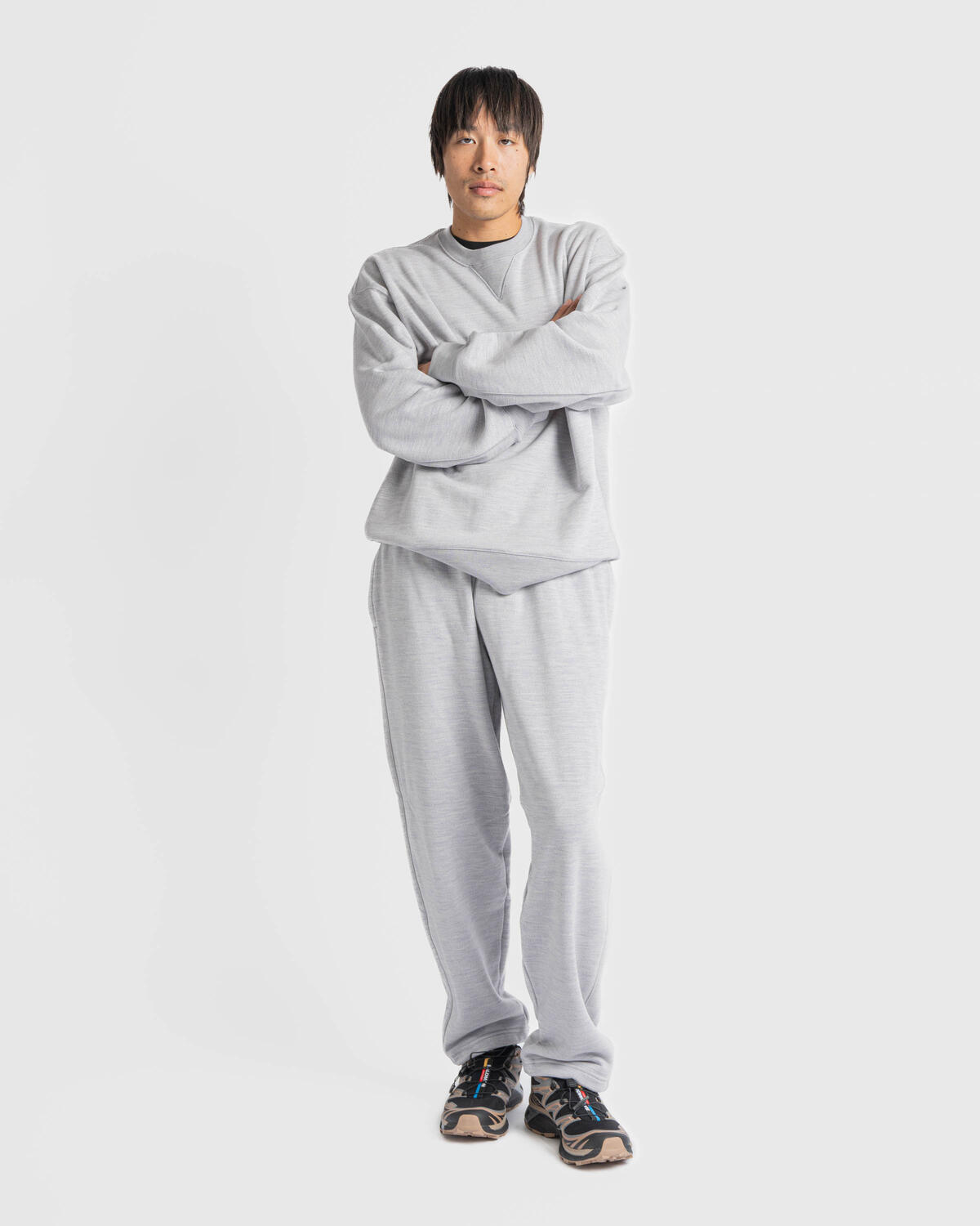 Nike Wool Classics Fleece Pant Open Hem - Matte Silver - Image 8