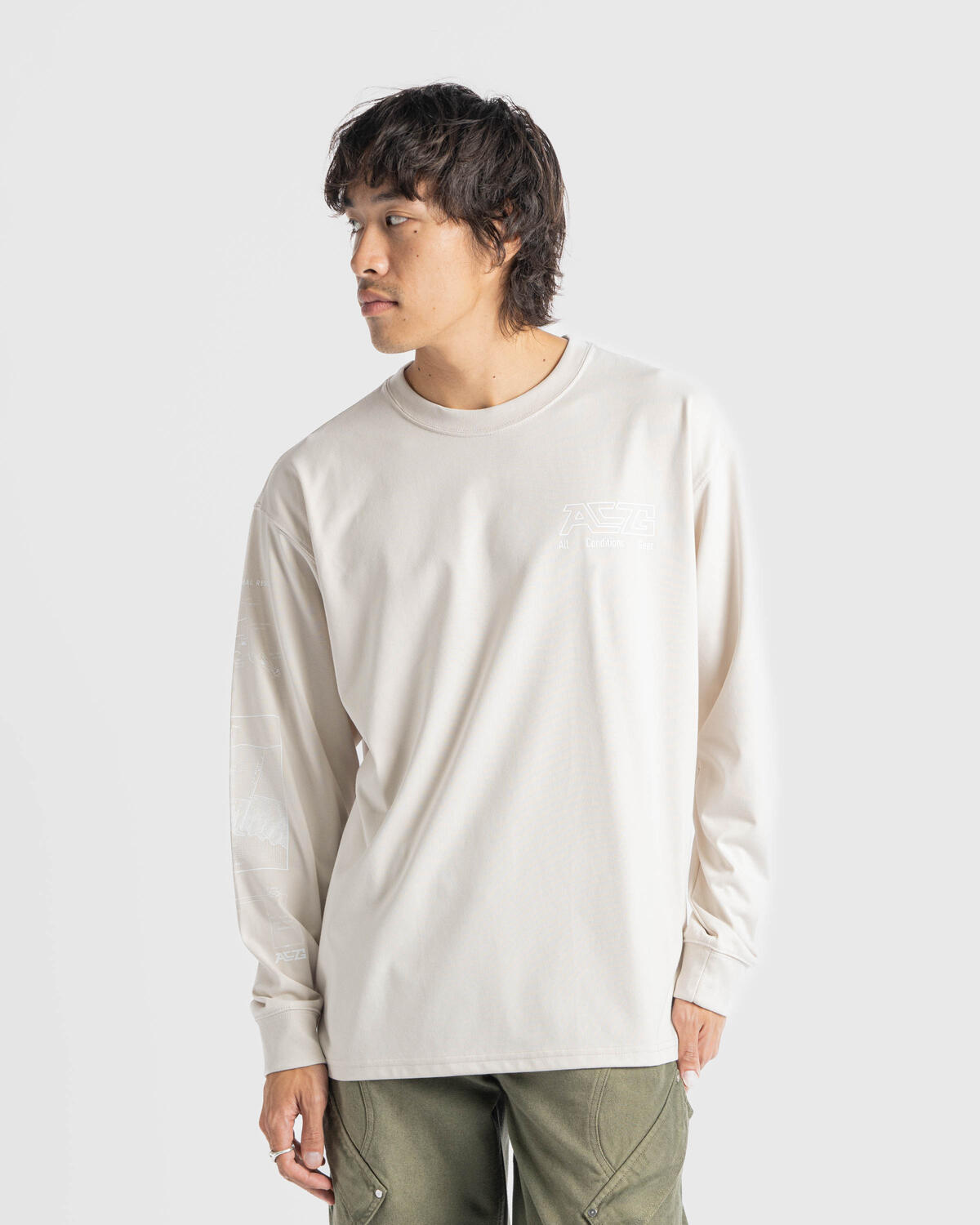 Nike ACG Light Brown Long-Sleeve T-Shirt - Image 7
