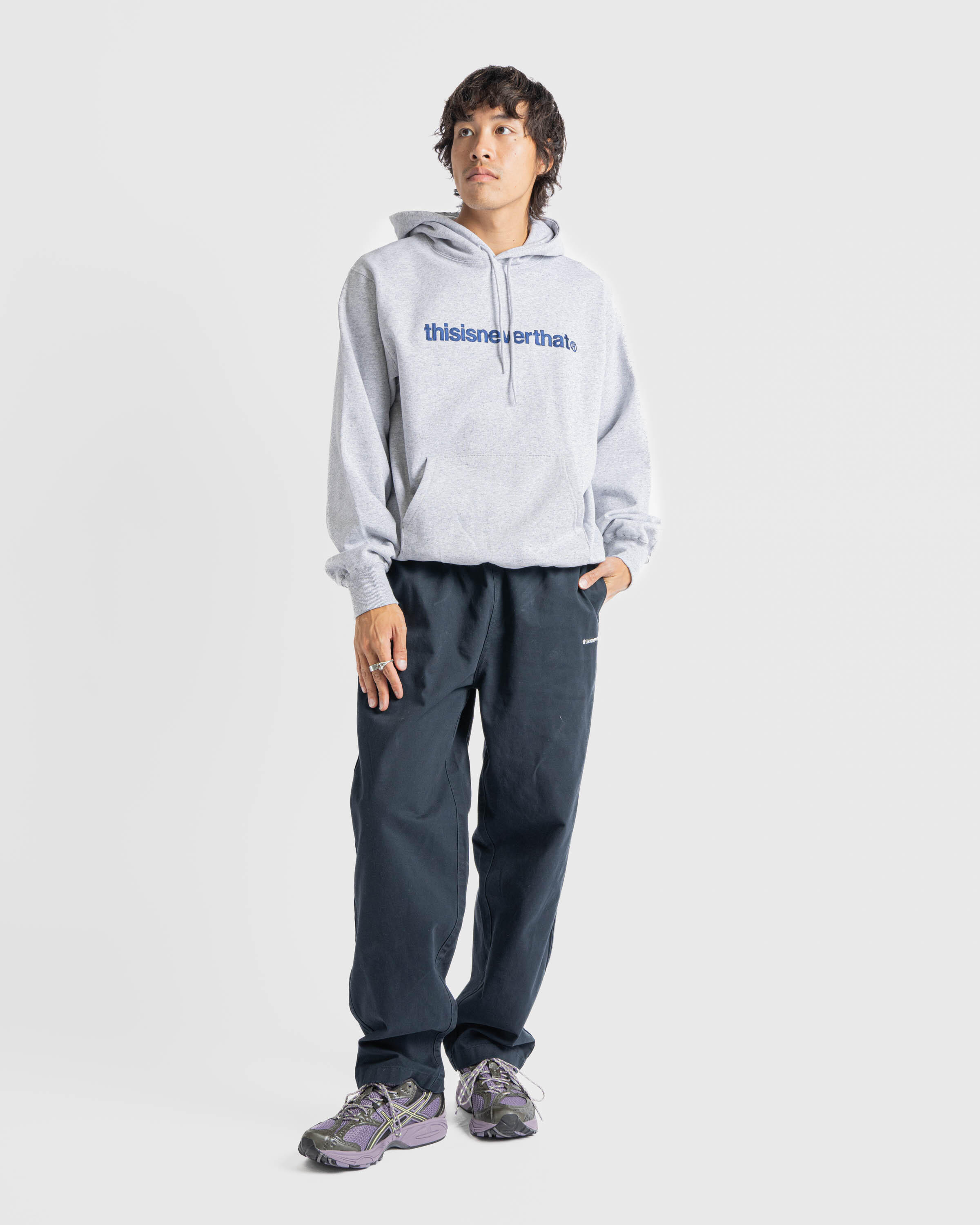 thisisneverthat T-Logo Hoodie | TN243TSWHO01-HGR | AFEW STORE