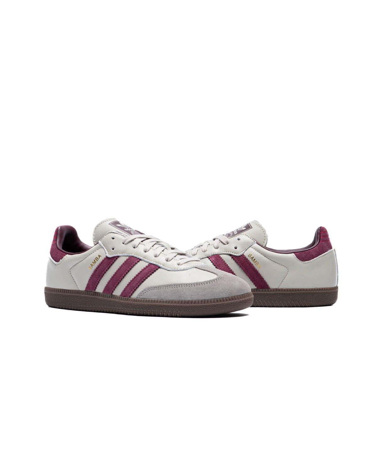 Adidas Samba OG Putty Grey / Maroon - Image 13