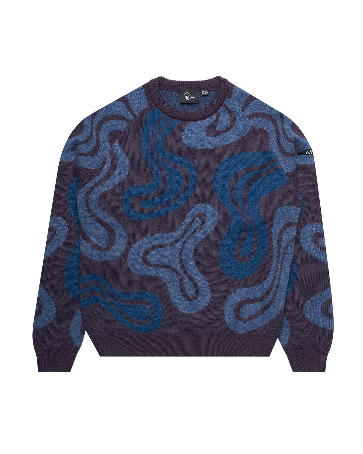 By Parra Stupid Lava Lamp Knitted Pullover Dark Mahogany - Image 2