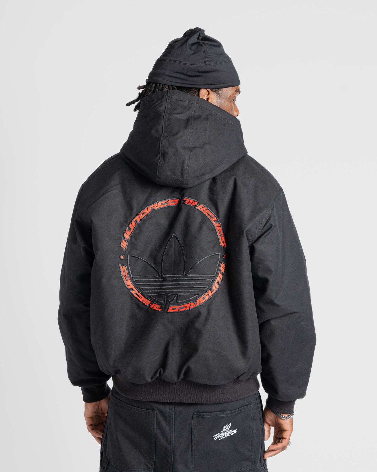 Adidas 100 Thieves Jacket 'Black' - Image 15
