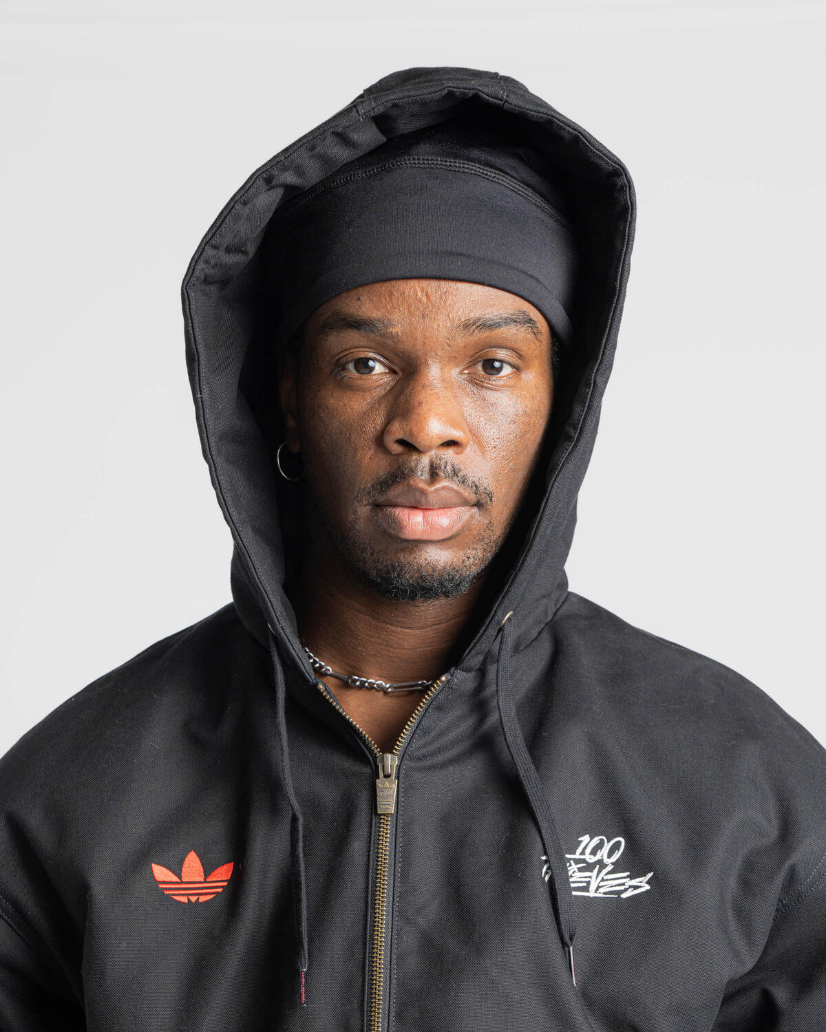 Adidas 100 Thieves Jacket 'Black' - Image 16