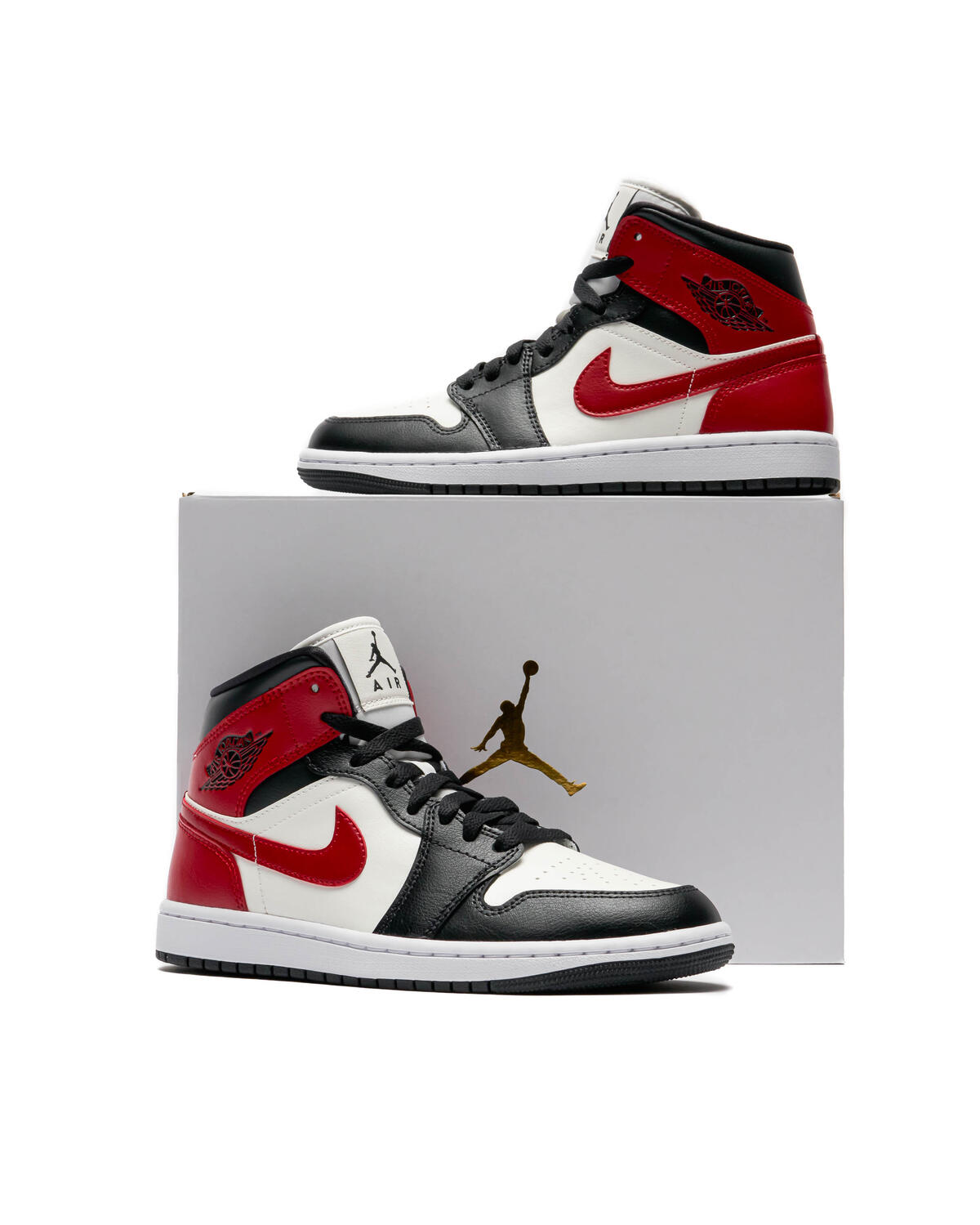 Jordan Air Jordan 1 Mid - Sail / Gym Red / Off Noir / White (Women's) - Image 35