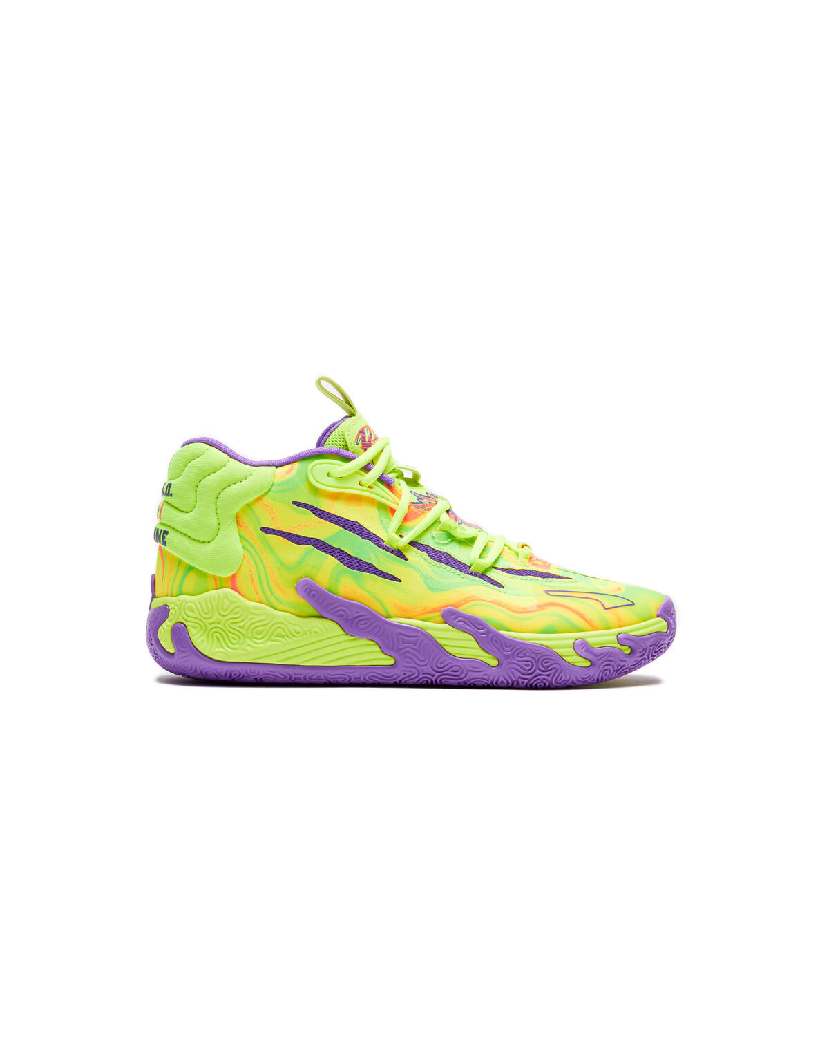 PUMA MB.03 "Spark" 'Safety Yellow-Purple Glimmer' Basketball Shoes - Image 2