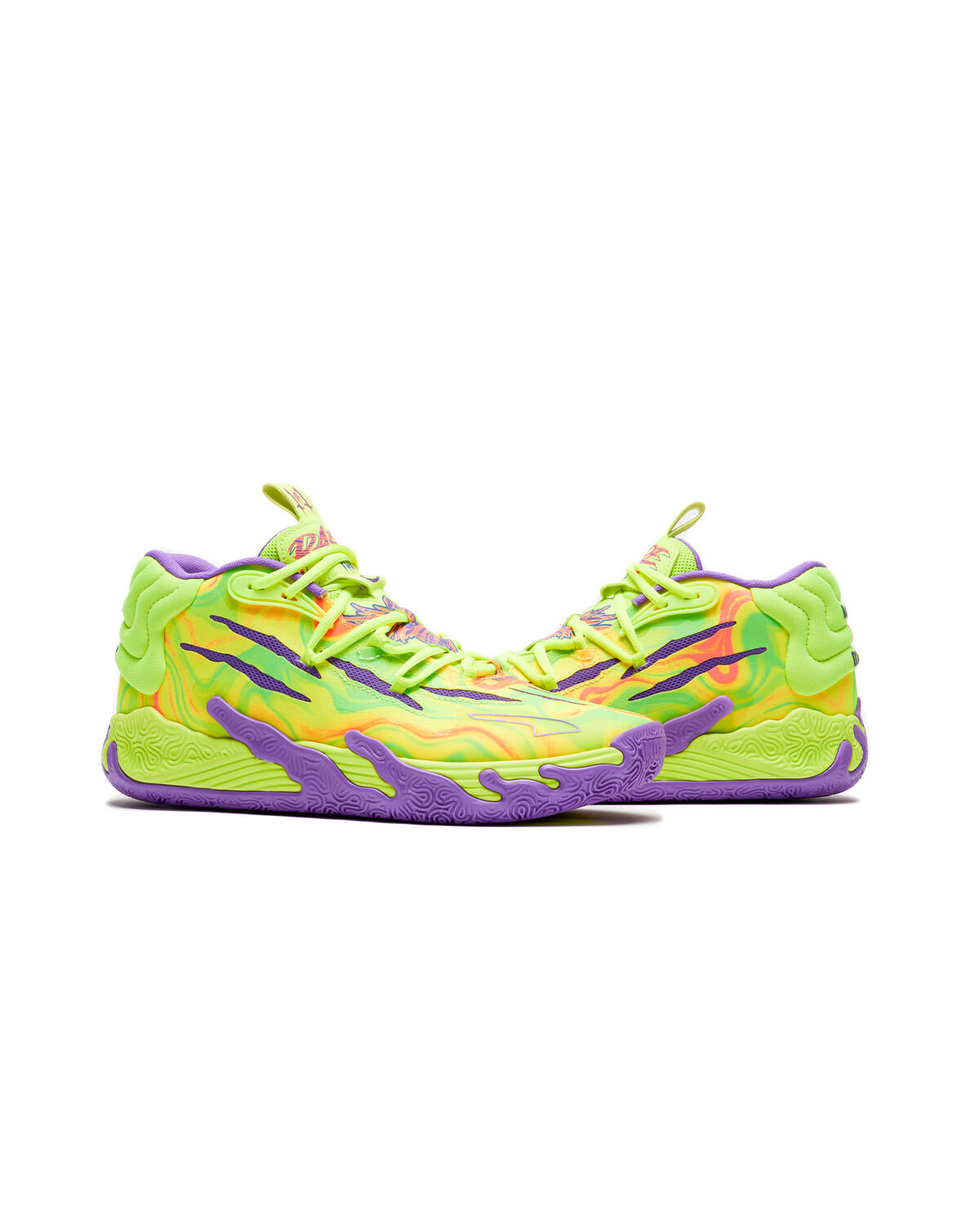 PUMA MB.03 "Spark" 'Safety Yellow-Purple Glimmer' Basketball Shoes - Image 5