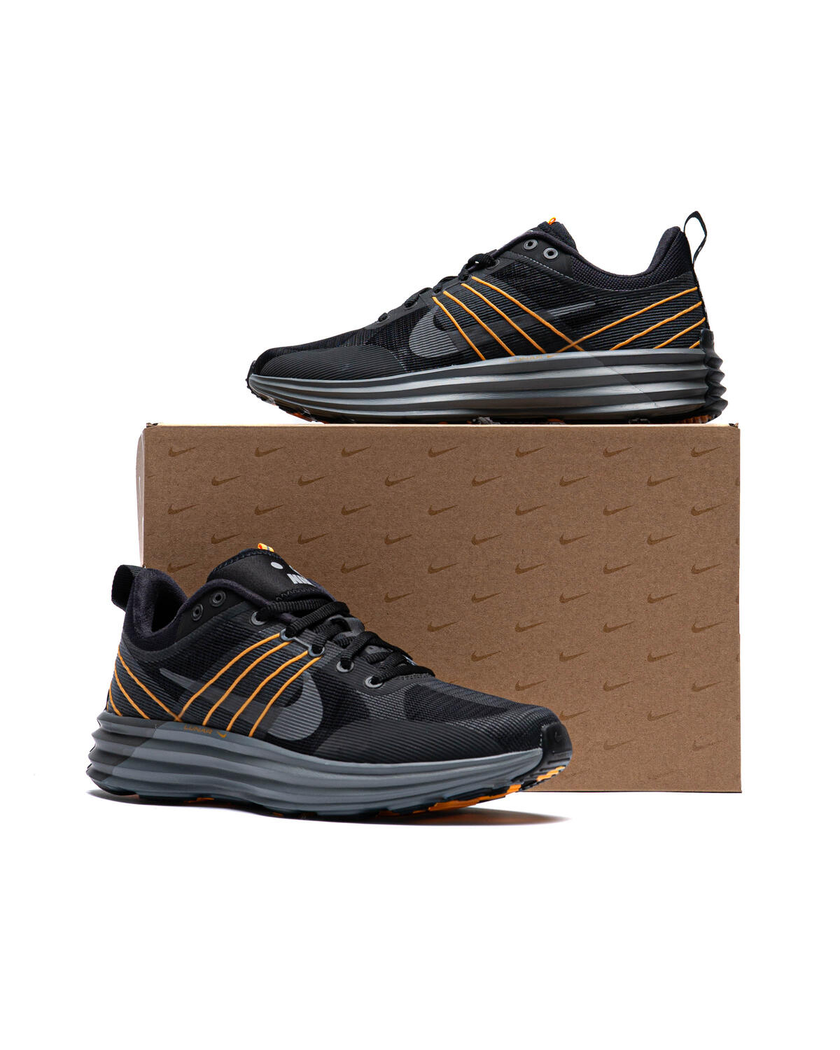 New Men’s Size 12 - Nike Lunar Roam Black Grey Laser Orange HM0713 003 Nike Lunar Roam  main image 4