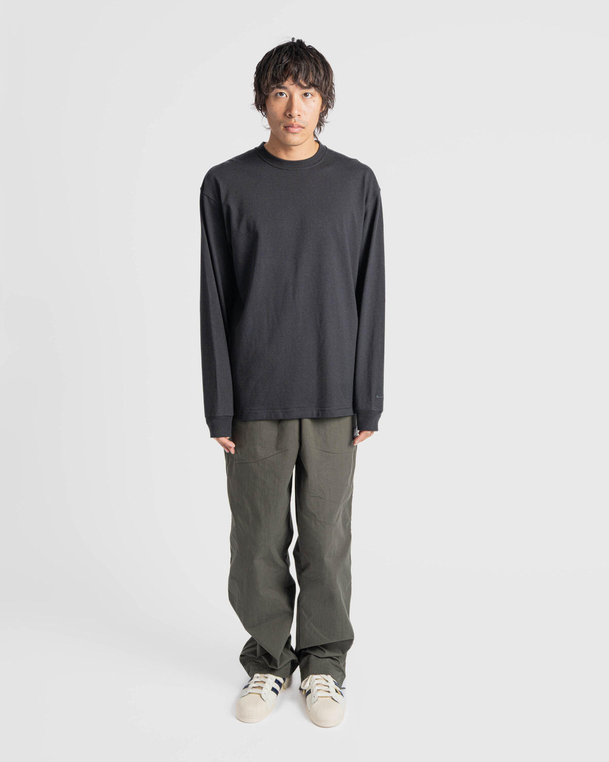 Nike Wool Classics Fleece Longsleeve Tee - HF6803-010 - Image 8
