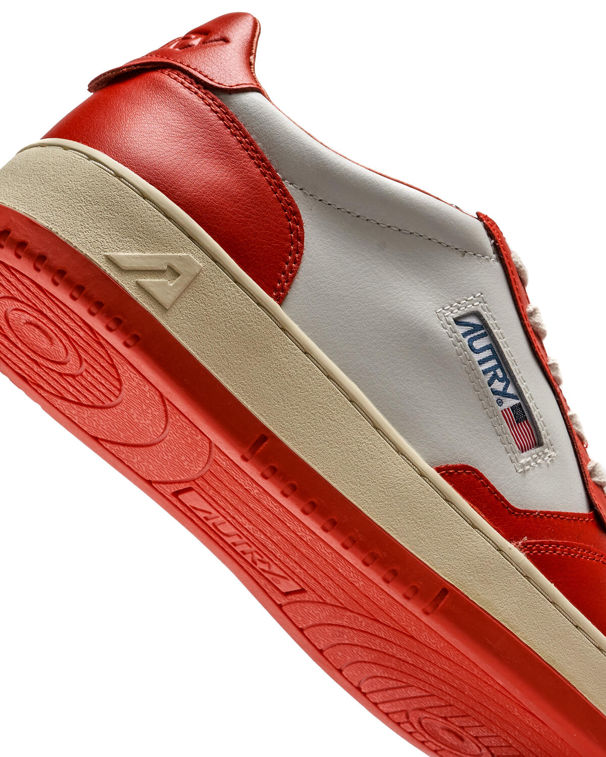 Autry Medalist Low Leat / White / Tangerine - Image 7