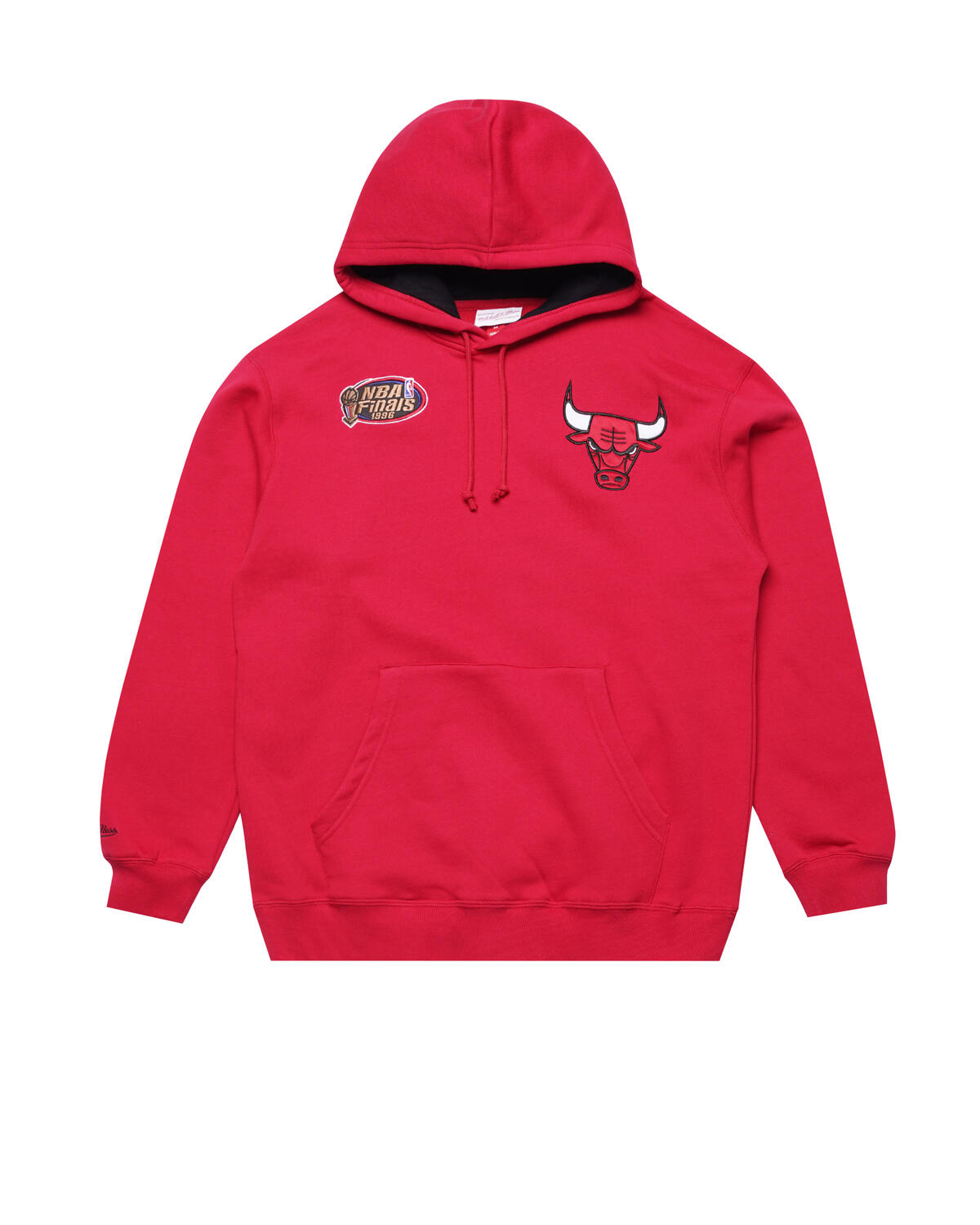 Mitchell & Ness NBA Premium Fleece Vintage Logo Hoody Chicago Bulls - Image 2