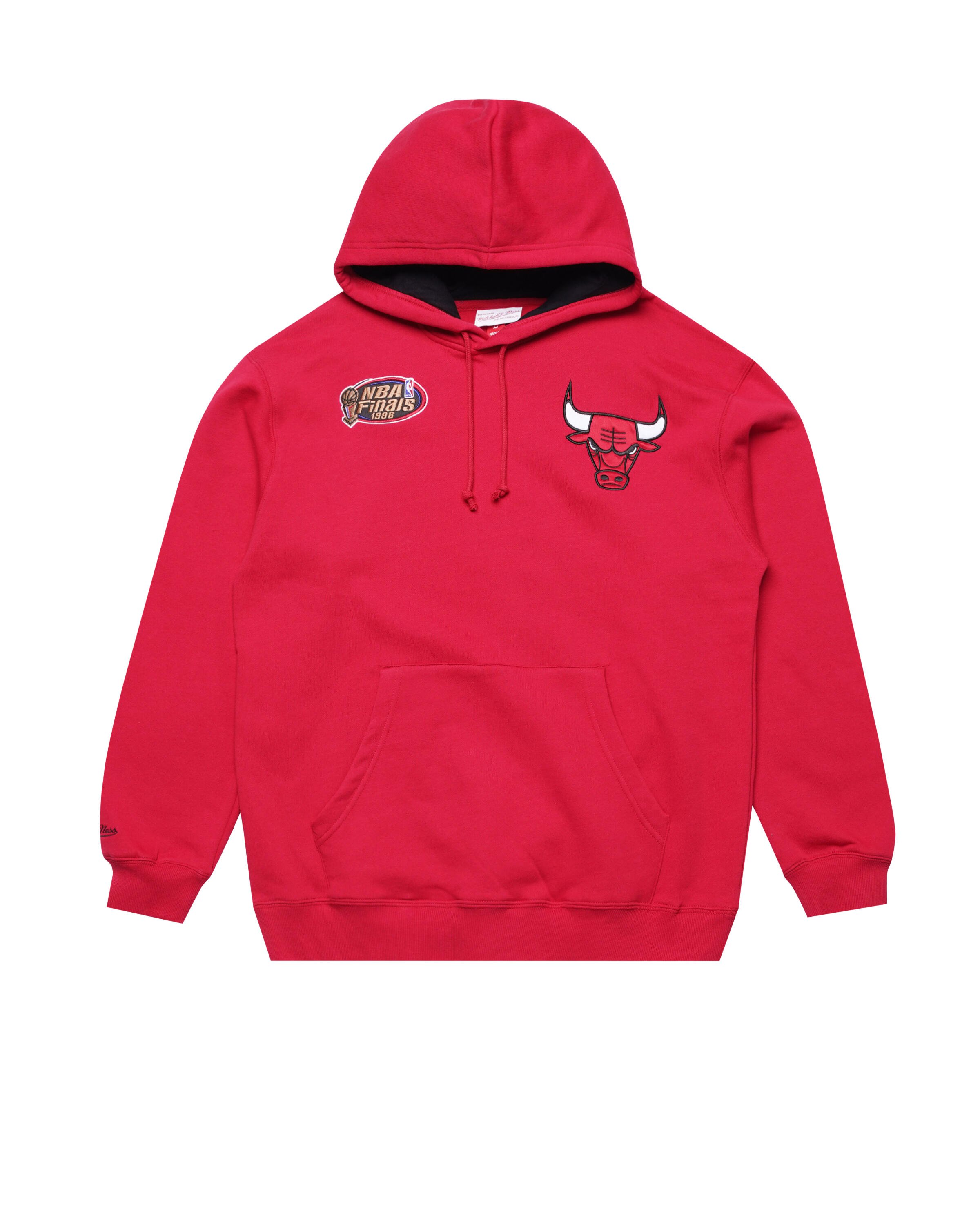 Mitchell & Ness NBA PREMIUM FLEECE VINTAGE LOGO HOODY CHICAGO BULLS