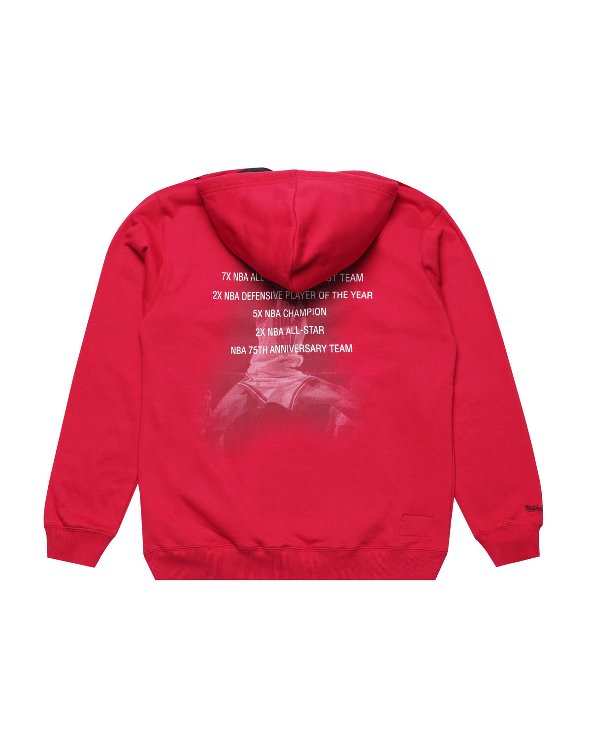 Mitchell & Ness NBA Premium Fleece Vintage Logo Hoody Chicago Bulls - Image 3