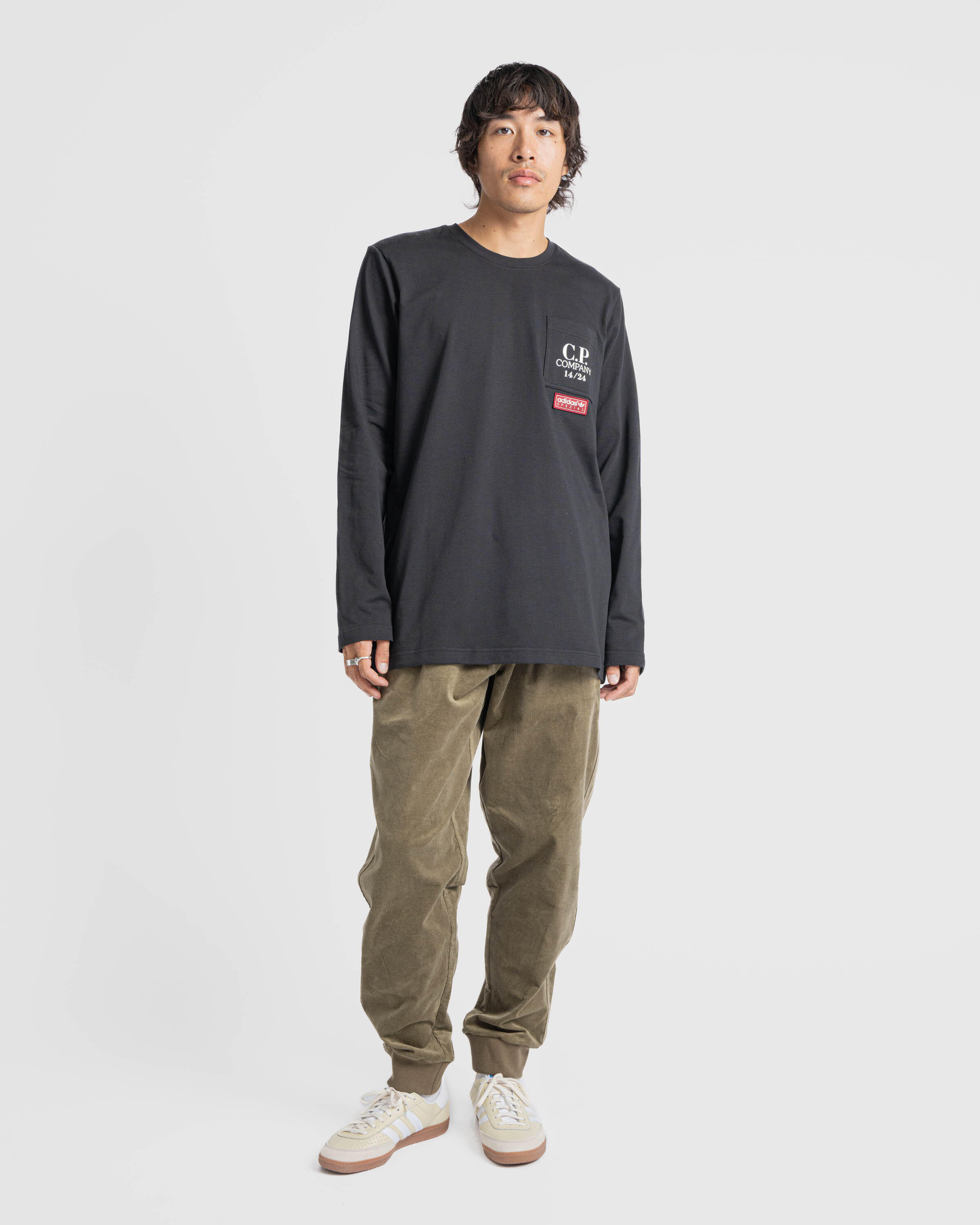 シーピーカンパニー x アディダス スペツィアル ポケット LS Tシャツ 