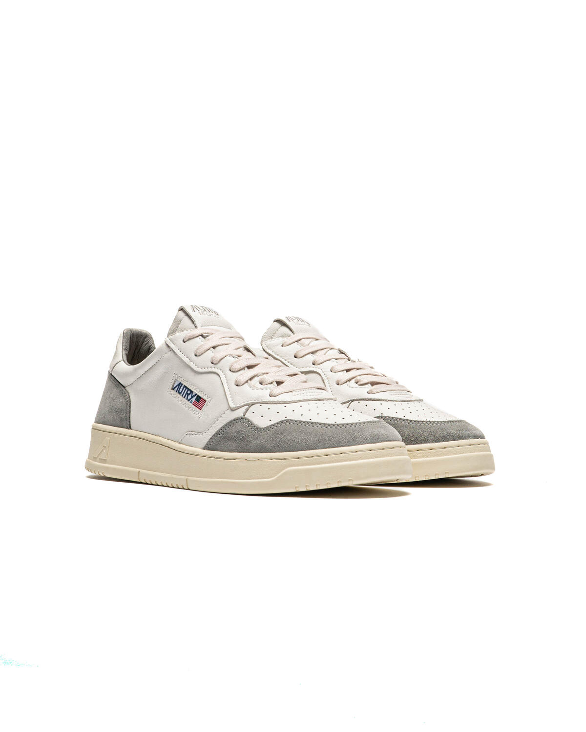 Autry Medalist Low Goat / Suede - Wht Grey - Image 10