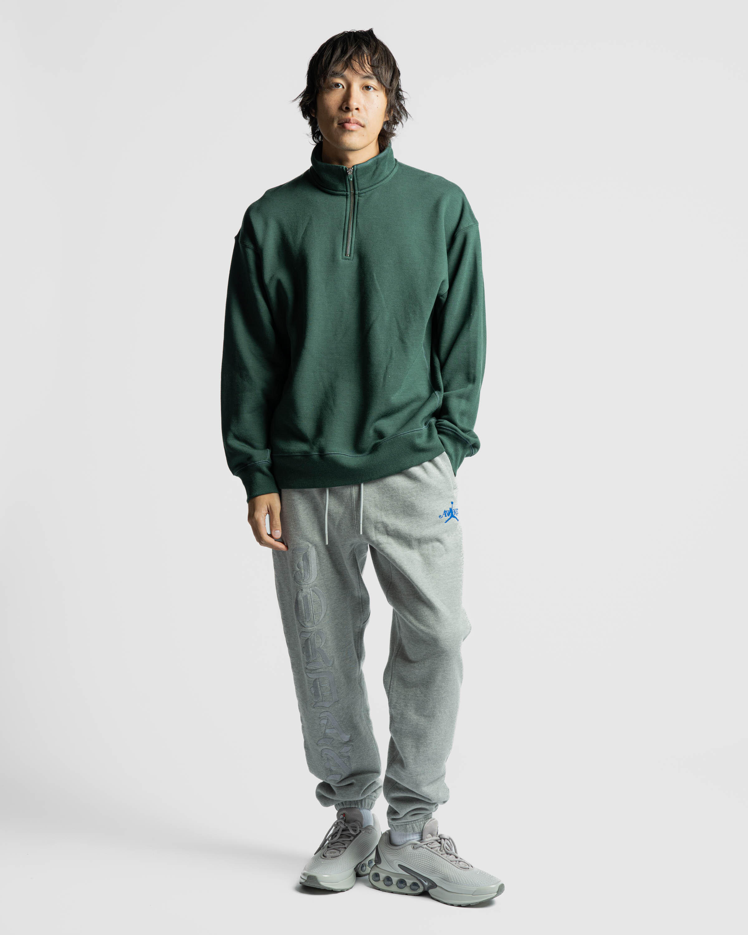 green nike quarter zip