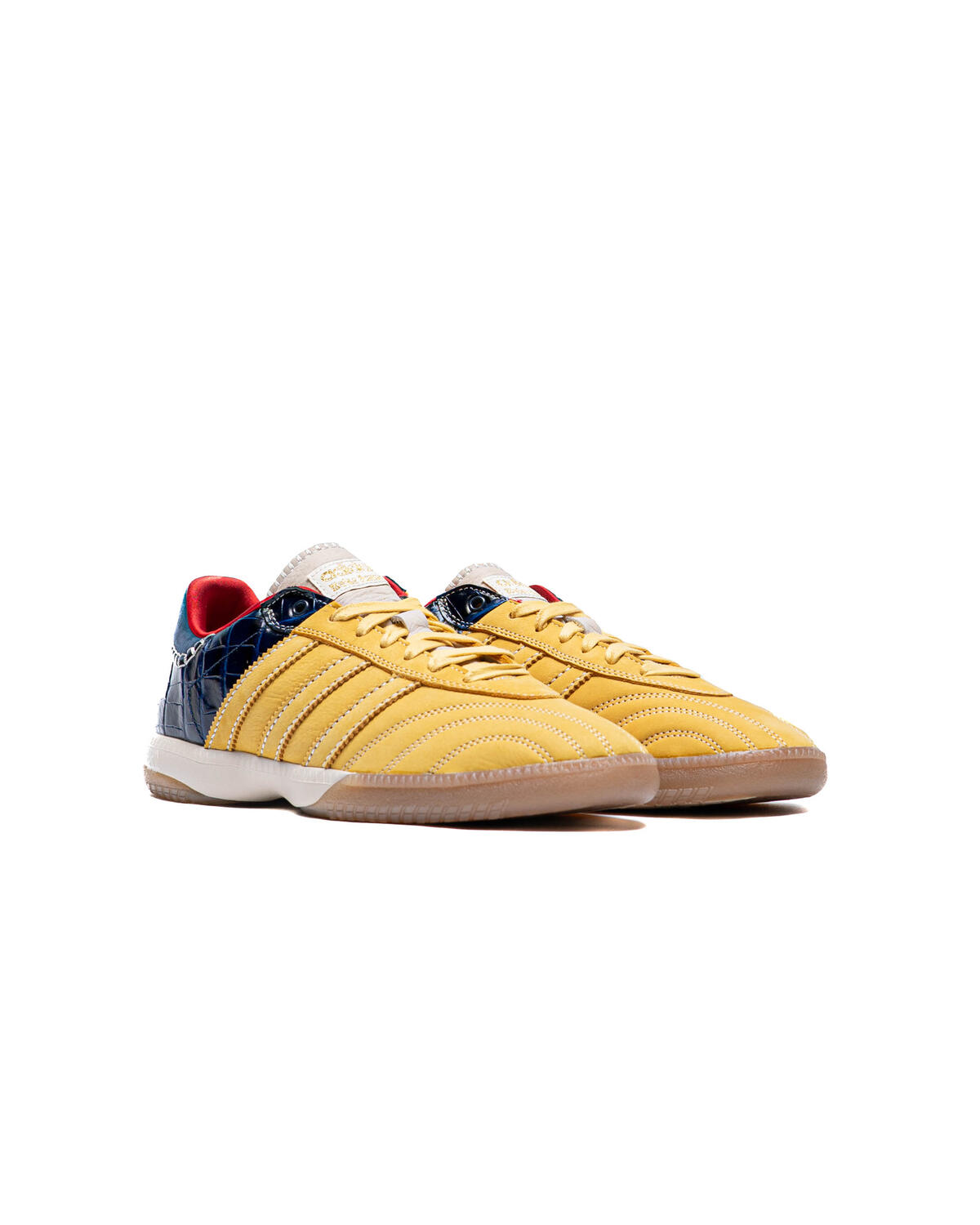 Adidas - Men's Wales Bonner Samba MN Sneakers - (Gold/Navy) - Image 4
