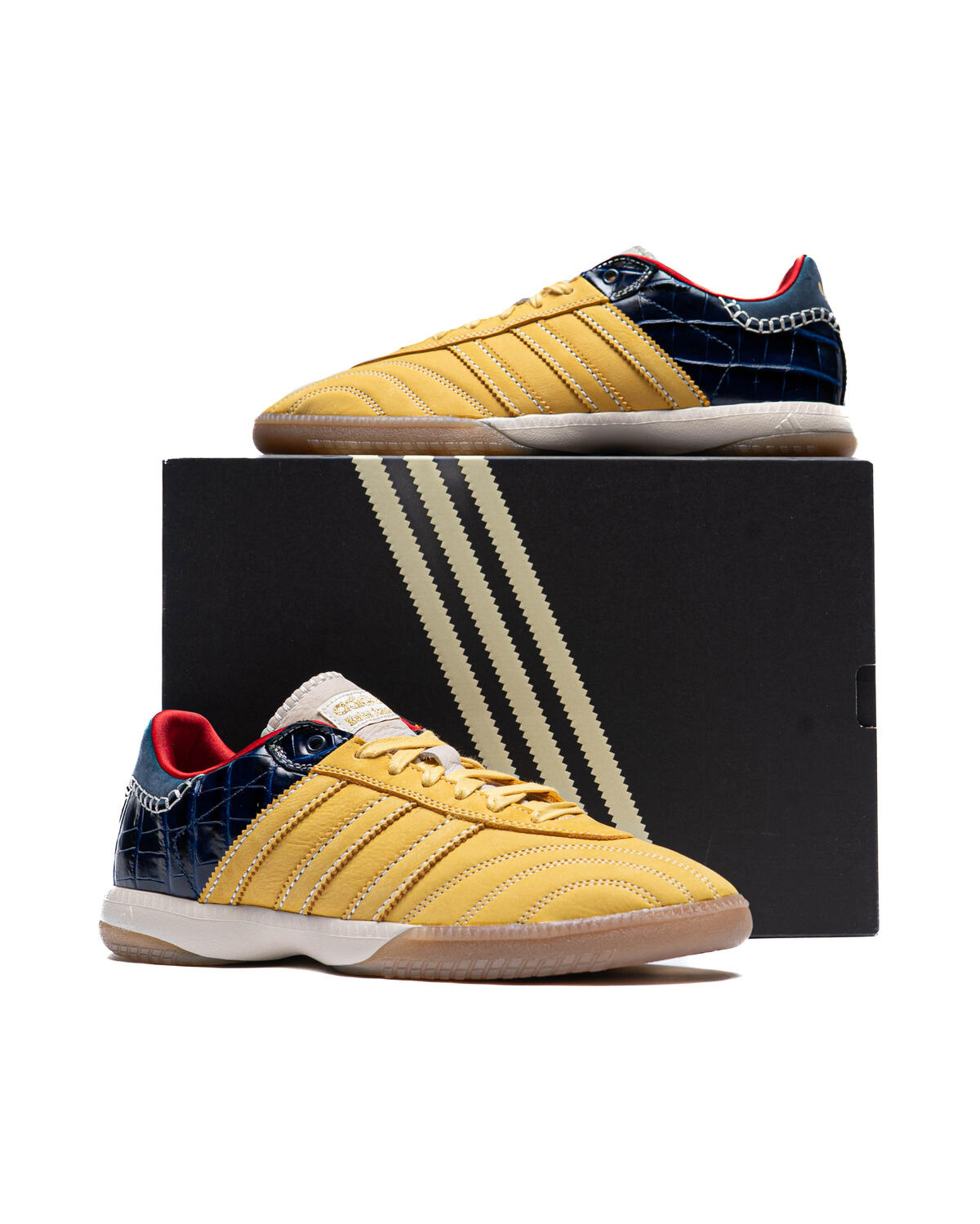 Adidas - Men's Wales Bonner Samba MN Sneakers - (Gold/Navy) - Image 7