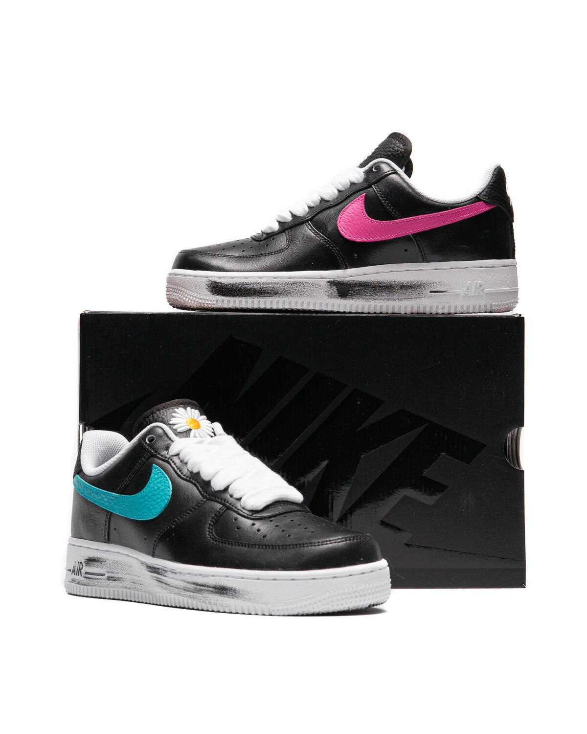 Nike x Peaceminusone Air Force 1 '07 Para-Noise 3.0 - Black/New Emerald/Pinkfire - Image 45