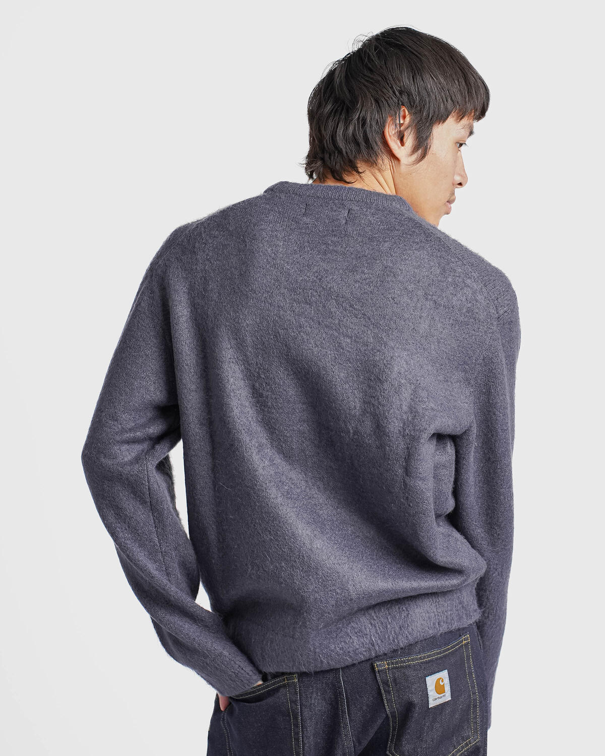 thisisneverthat Heart Logo Knit Sweater | TN243KKNPK11-PUR | AFEW 