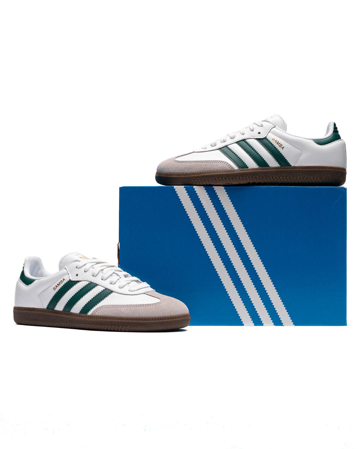 Adidas Samba OG 'Cloud White / Collegiate Green / Clear Granite' - Image 21