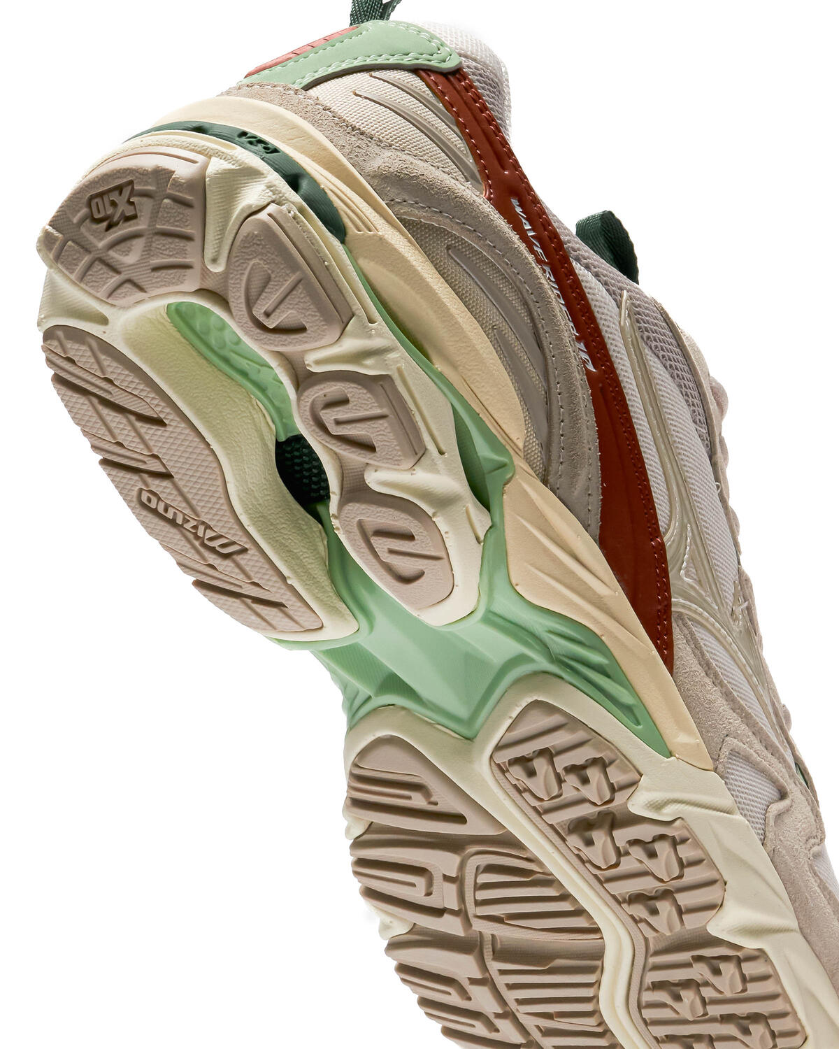 Mizuno Wave Rider 10 Beige / Grün - Image 13